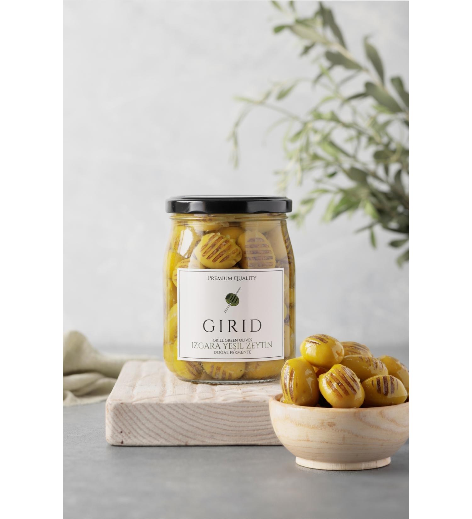 Girid Grilled Green Olives 400 gr - Buy Online on GoSupps.com