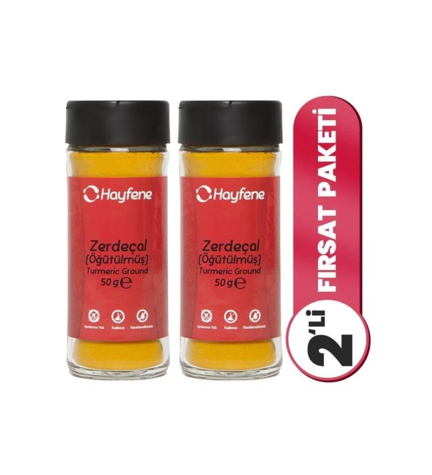 Hayfene Turmeric Powder 50 G - 2 Spice Set
