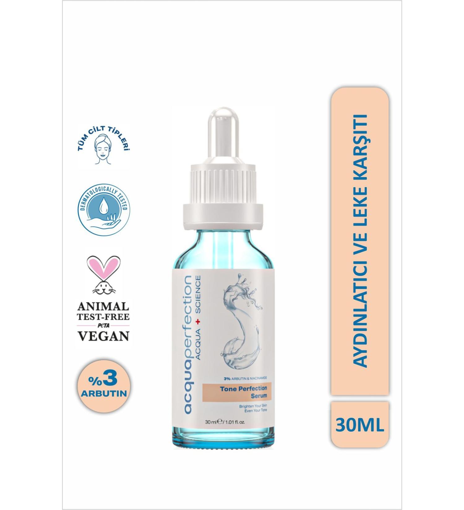 Acqua Perfection Brightening and Anti-Spot Skin Care Serum 30 ml (ARBUTIN 3%) - Buy Online on GoSupps.com