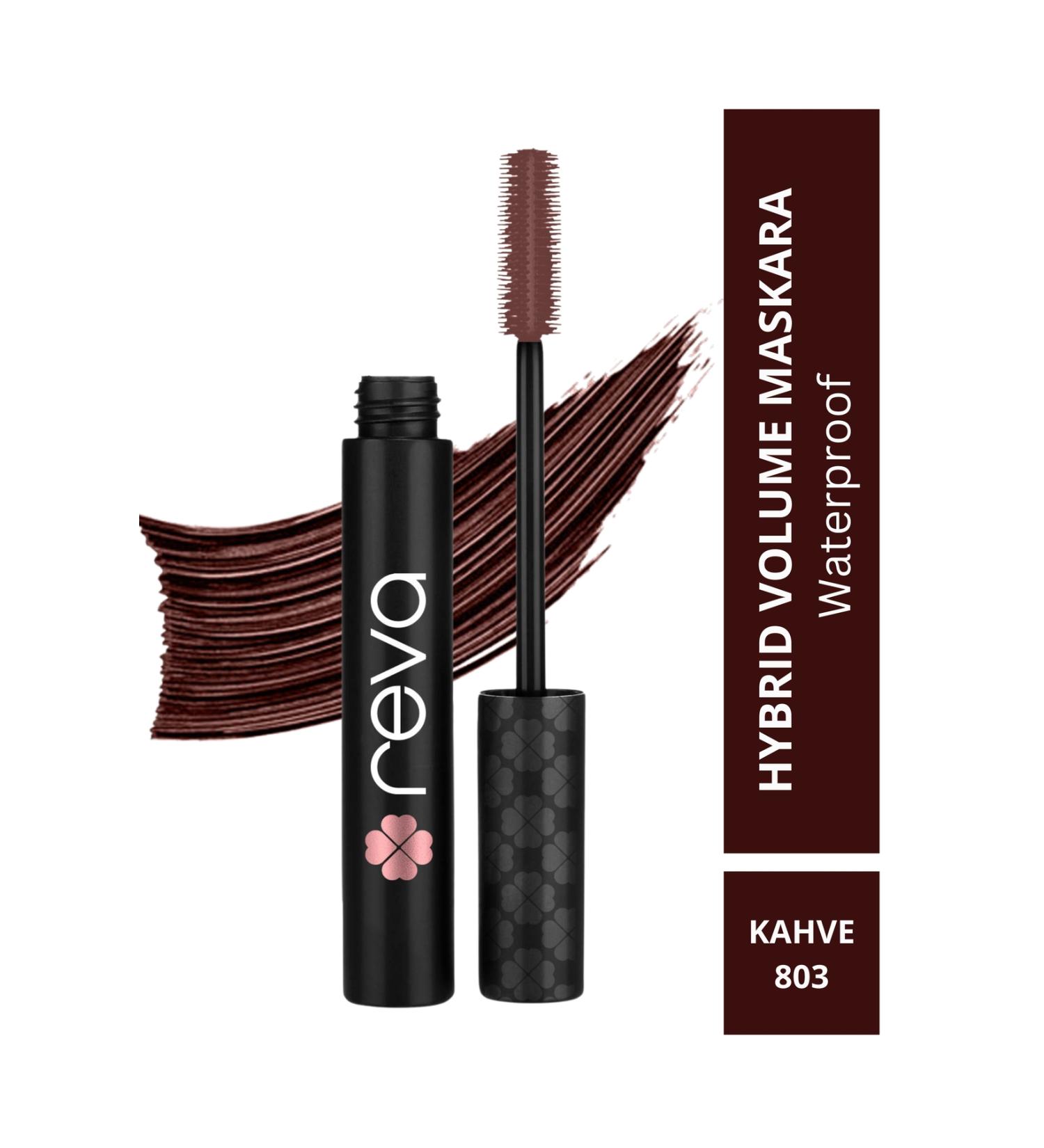 REVA Volume Hybrid Mascara - Hybrid Volume Mascara Brown - No: 803 - Vegan & Clean Content - Buy Online on GoSupps.com