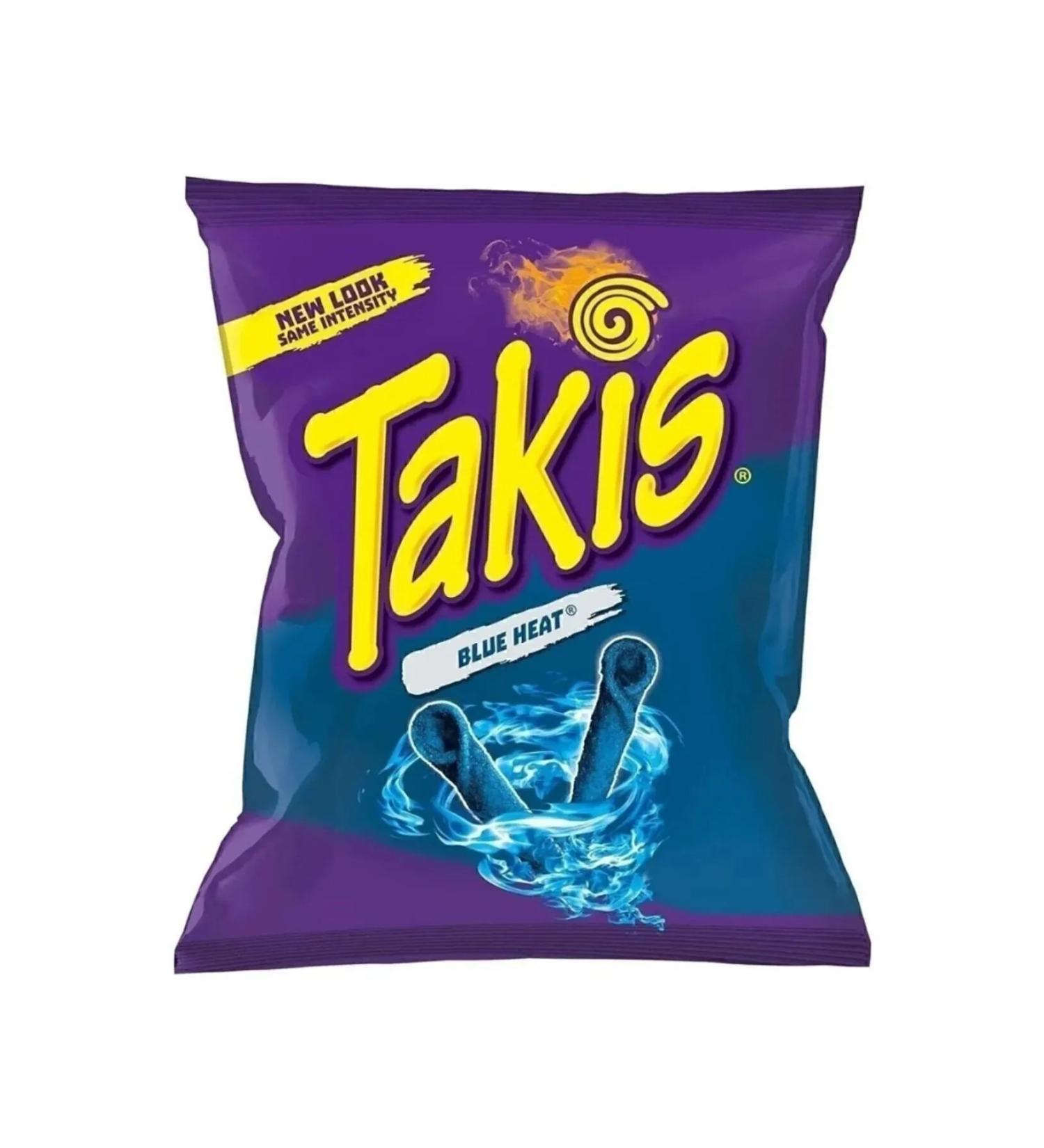 Takis Blue Heat Hot and Sour Chips 3pcs 56 gr