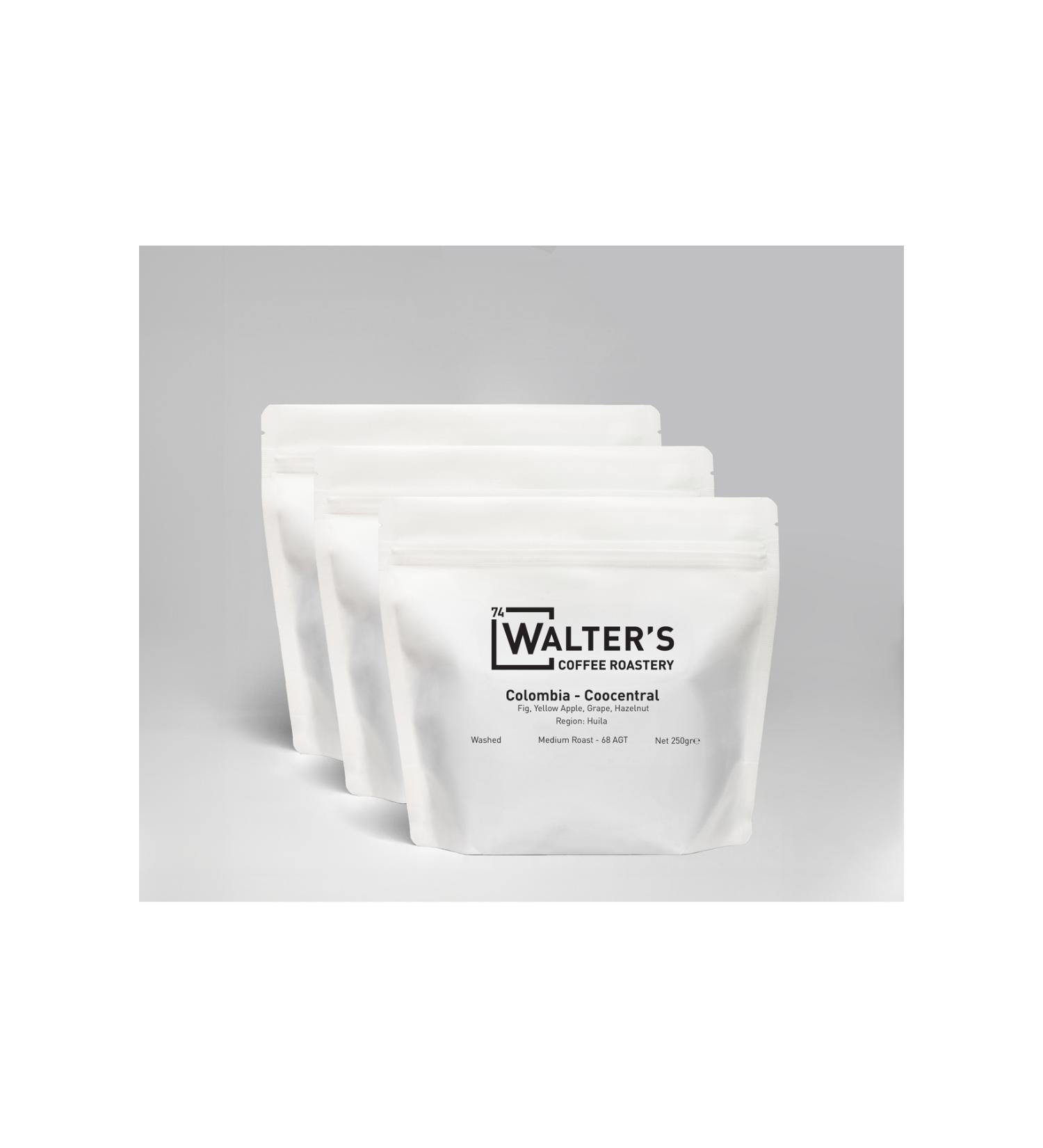 Walter's Coffee Roaster COLOMBIA - COOCENTRAL - 250GR X 3 - Buy Online on GoSupps.com