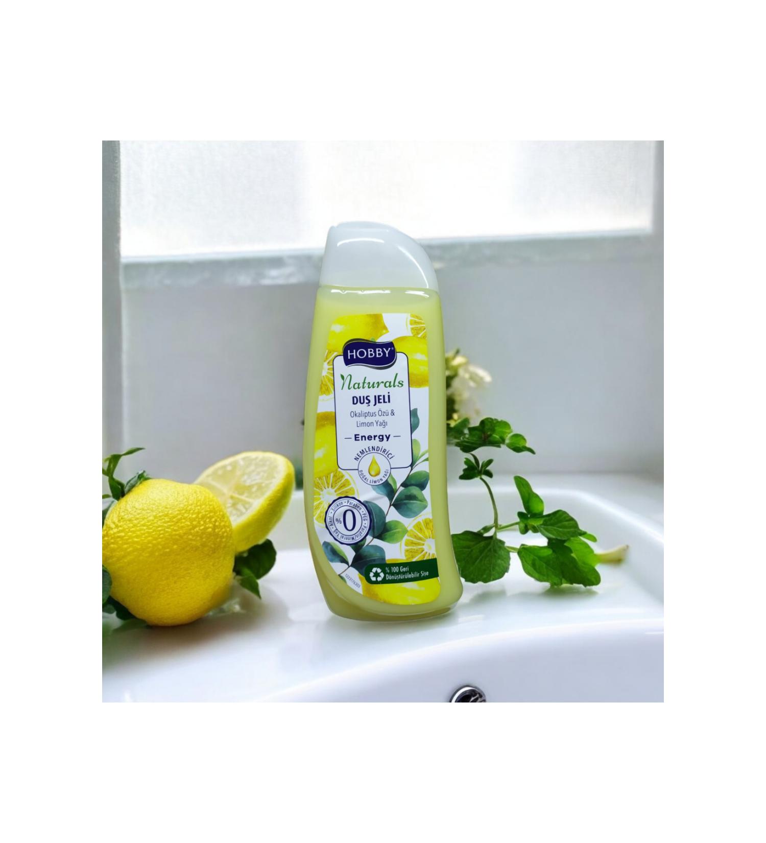 Hobby NATURALS ENERGY EUCALYPTUS EXTRACT & LEMON OIL SHOWER GEL 500ML