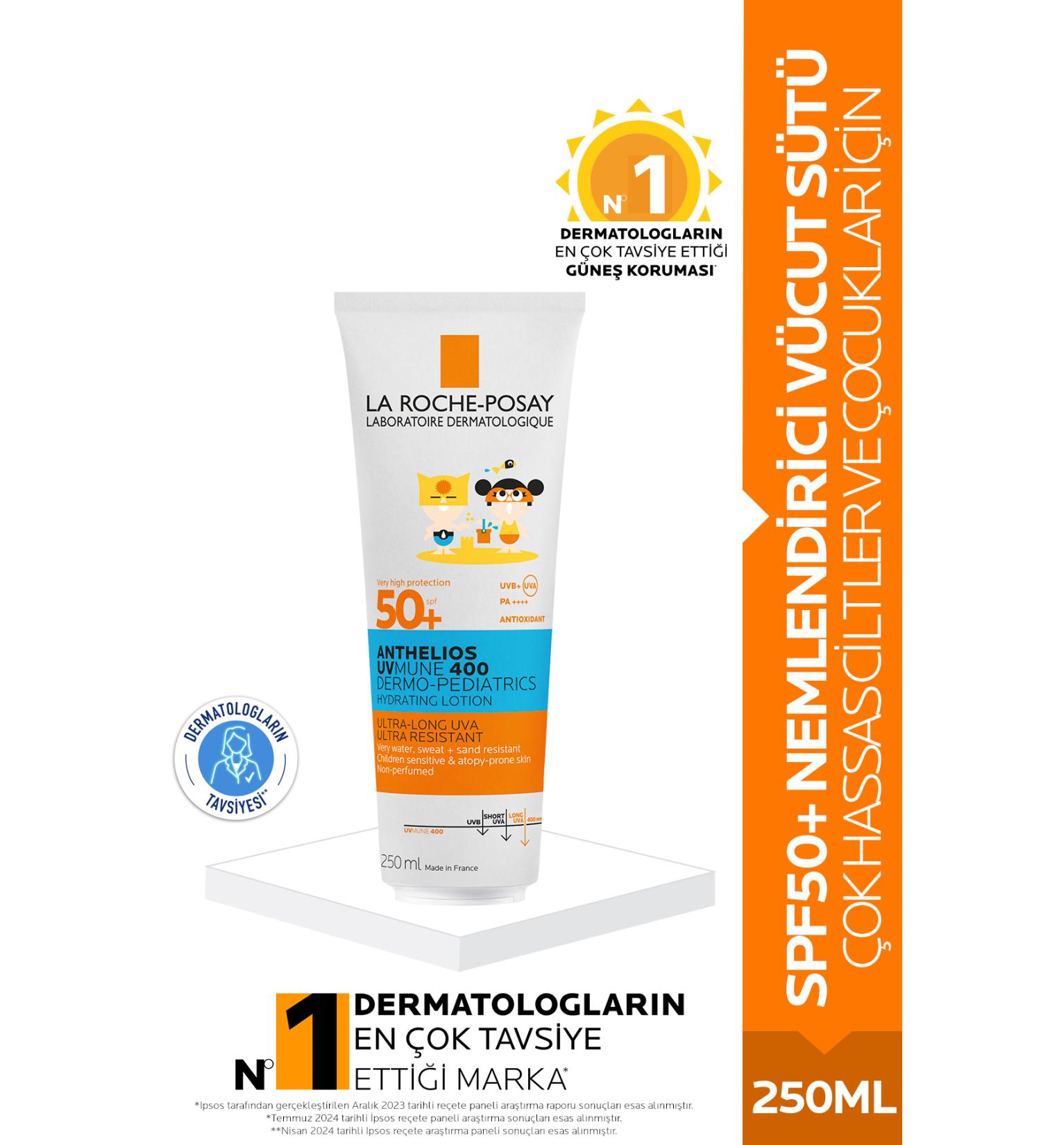 La Roche Posay Anthelios Dermo Pediatrics Uvumne 400 SPF50+ Sun Protection Body Milk 250ml - For Children