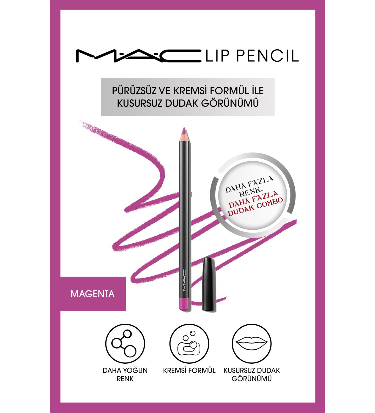 Mac Creamy Permanent Lip Pencil - Lip Pencil Magenta Magenta 1.45 G