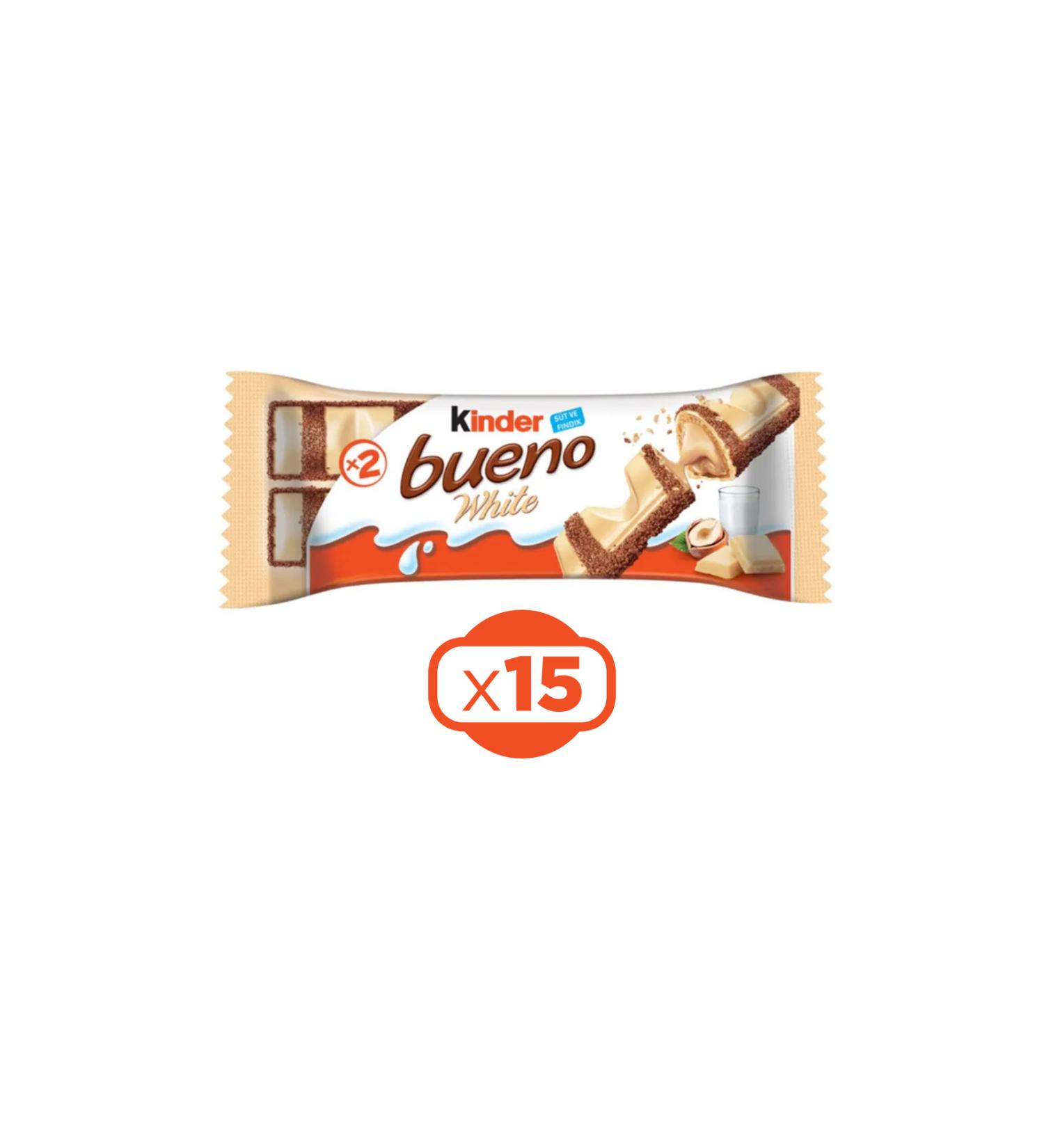 Kinder Bueno White 39 gr X 15 Pieces - Buy Online on GoSupps.com