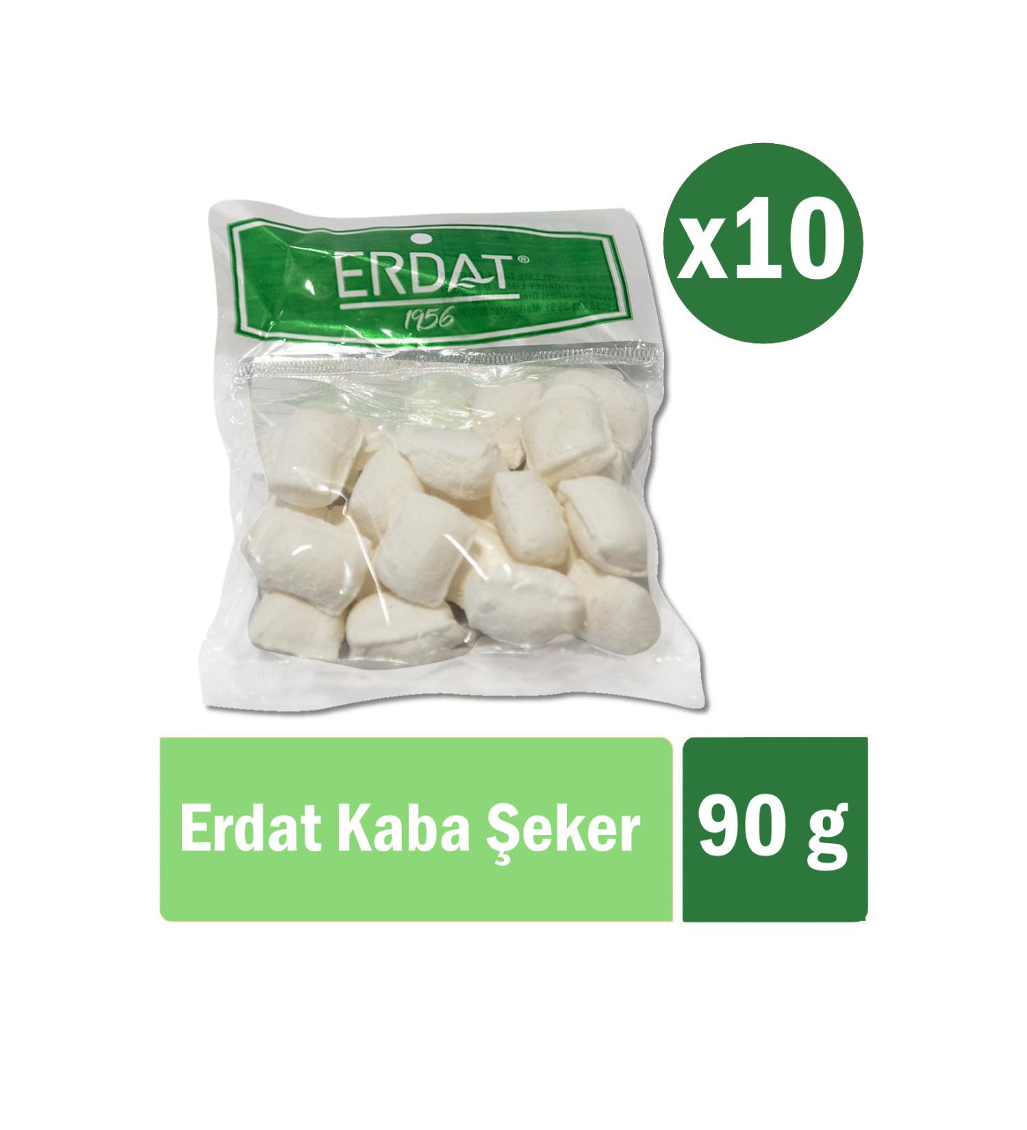 Erdat White Coarse Sugar 10 Pieces x90 gr