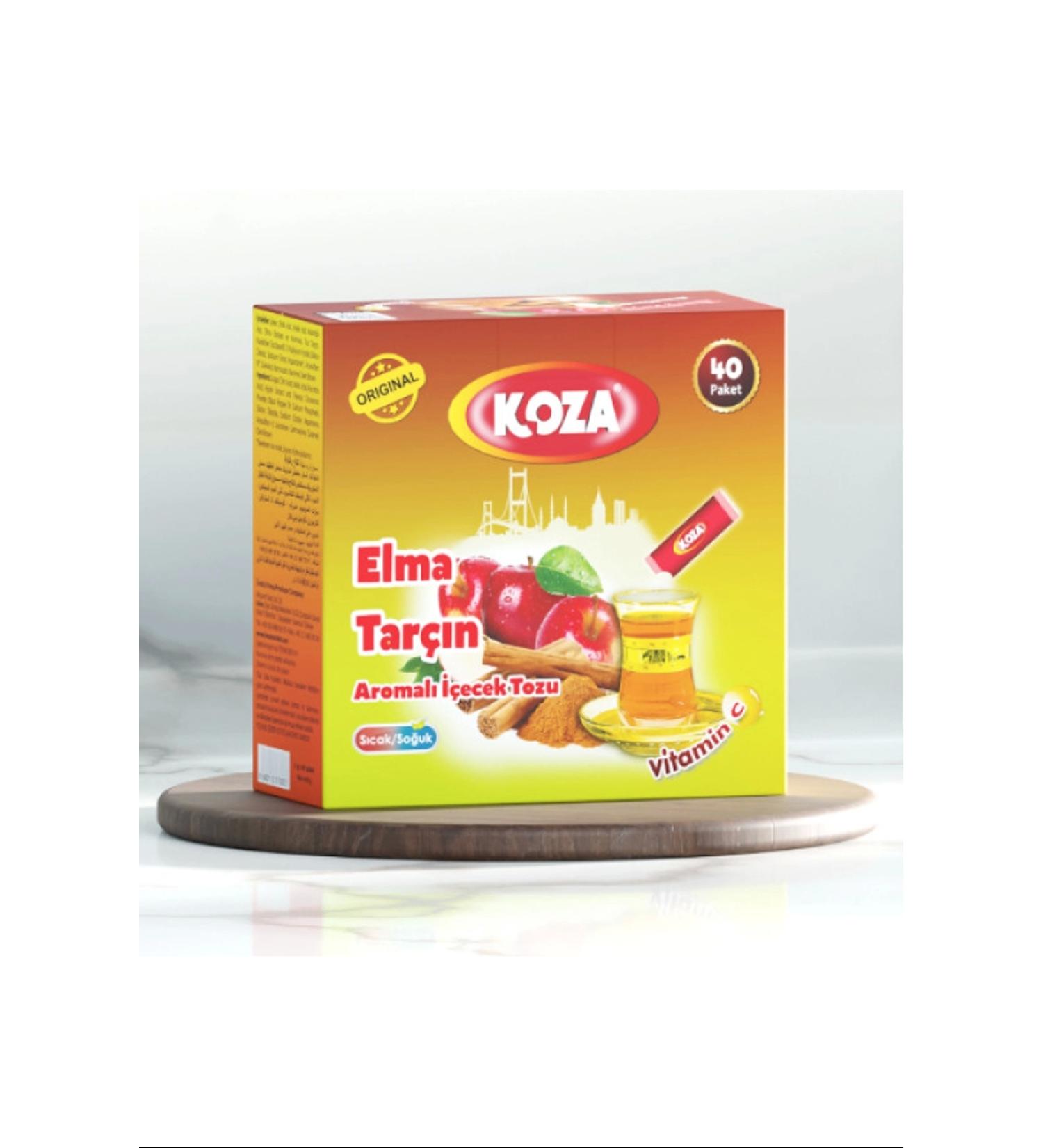 Koza Single Use Apple & Cinnamon Flavored Powder Drink 40 pcs