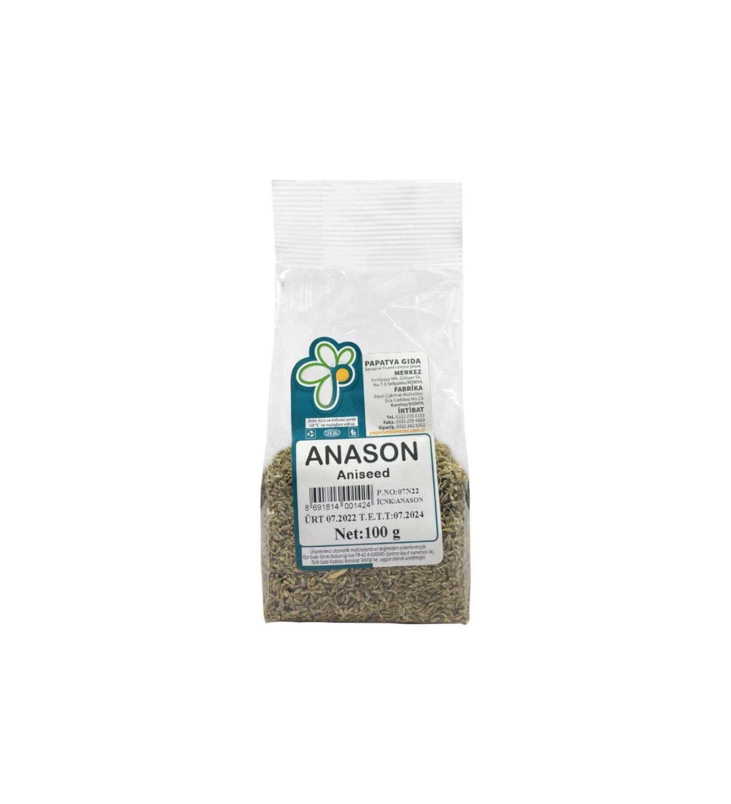 Papatya Food Anise 100 GE