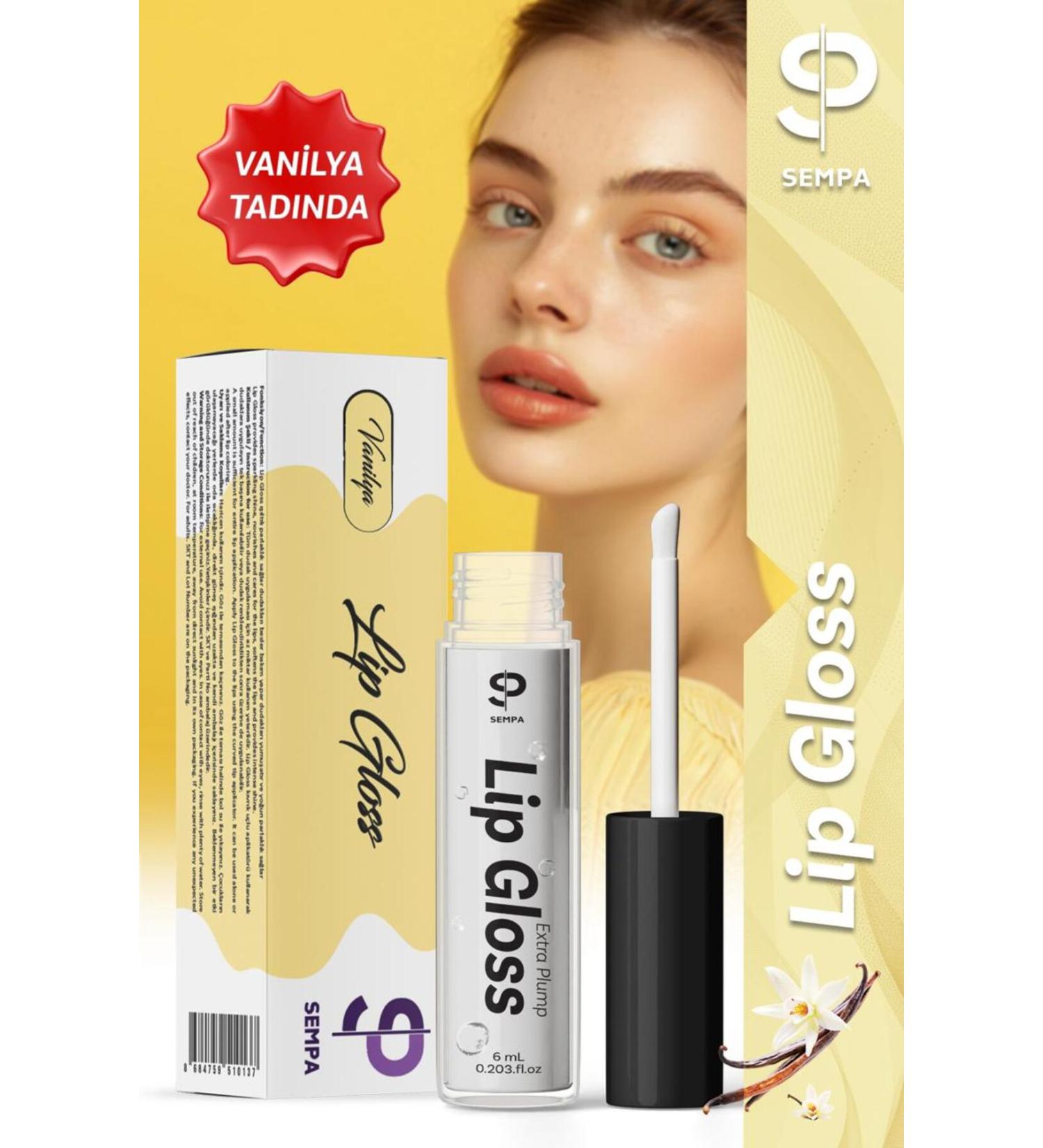 SEMPA COSMETICS Vanilla Lip Plumper and Shine Lip Gloss - Buy Online on GoSupps.com