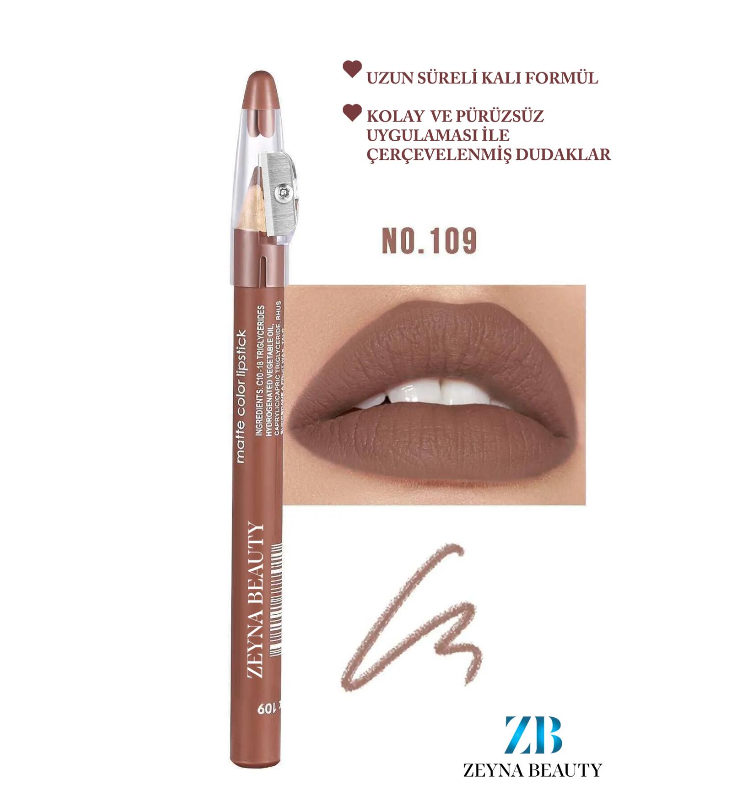 ZEYNABEAUTY Jumbo Lipliner Waterproof -Matte Jumbo Lipliner Waterproof