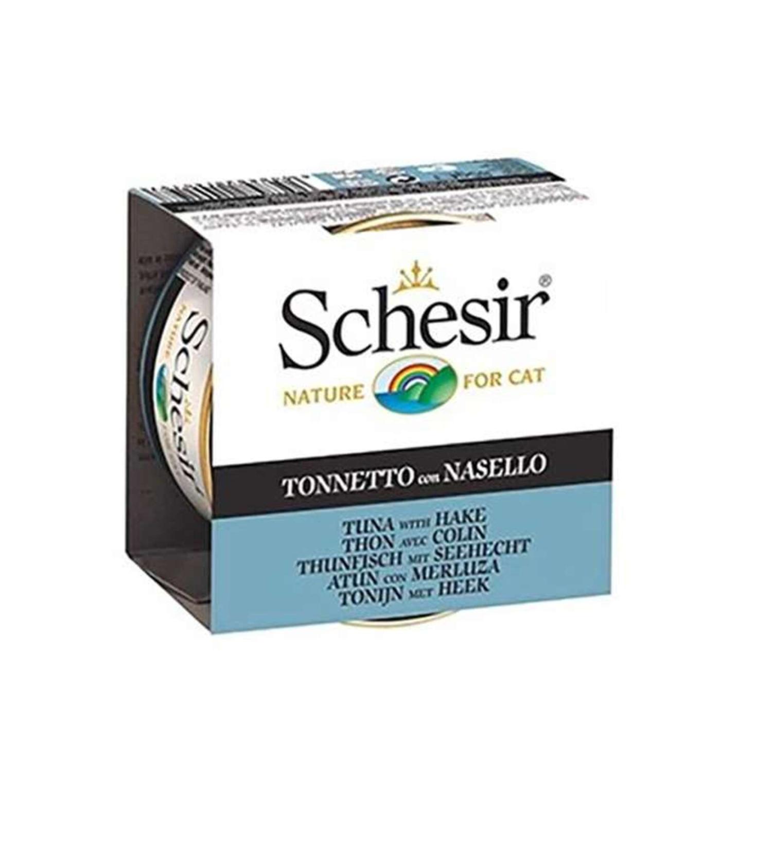 Astra Market Schesir Tuna and Hake Jelly Cat Canned Food 85 Gr - Lisinya