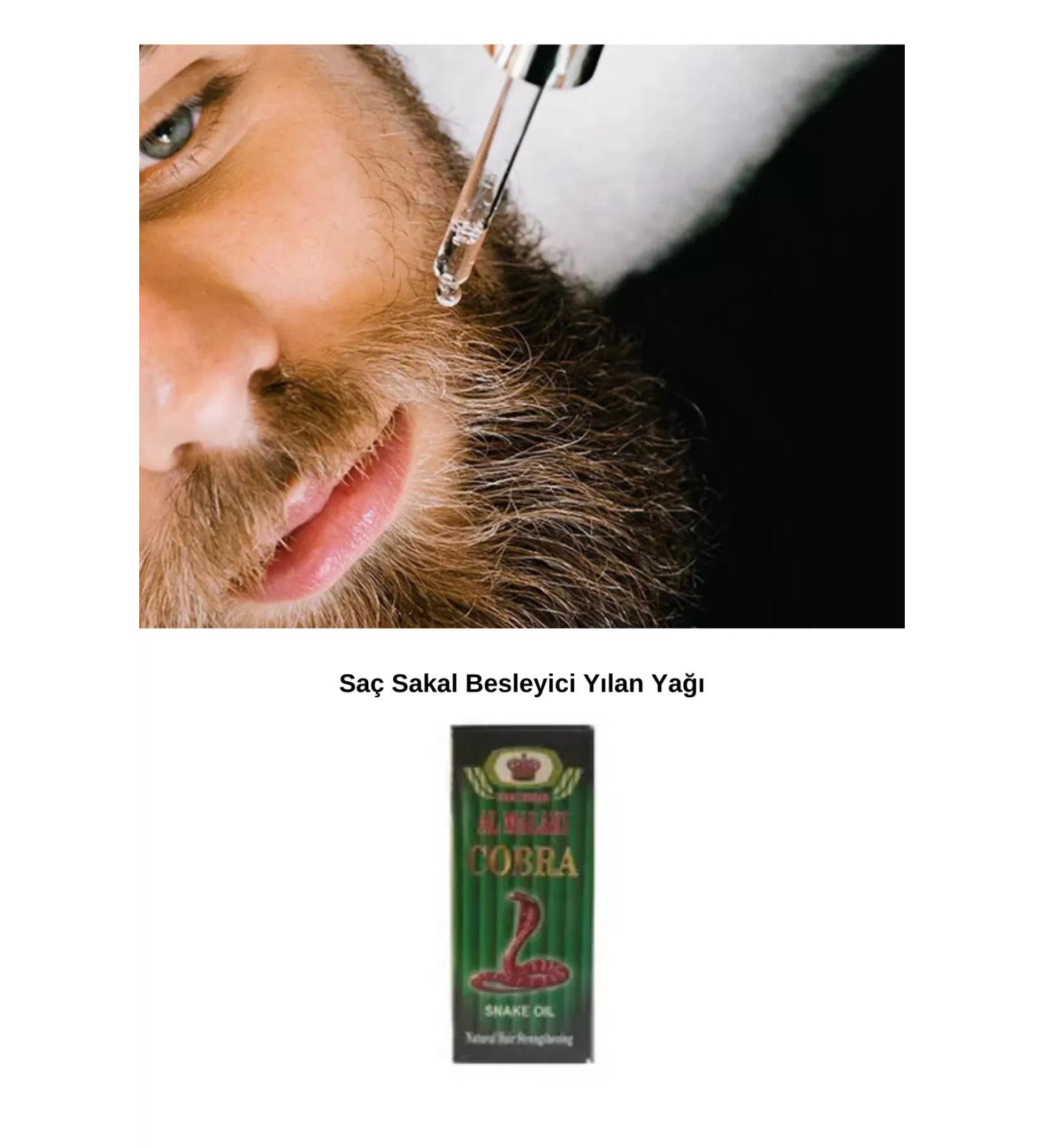 edikli store Cobra Hair and Beard Nourishing Thickening Snake Oil 70ml