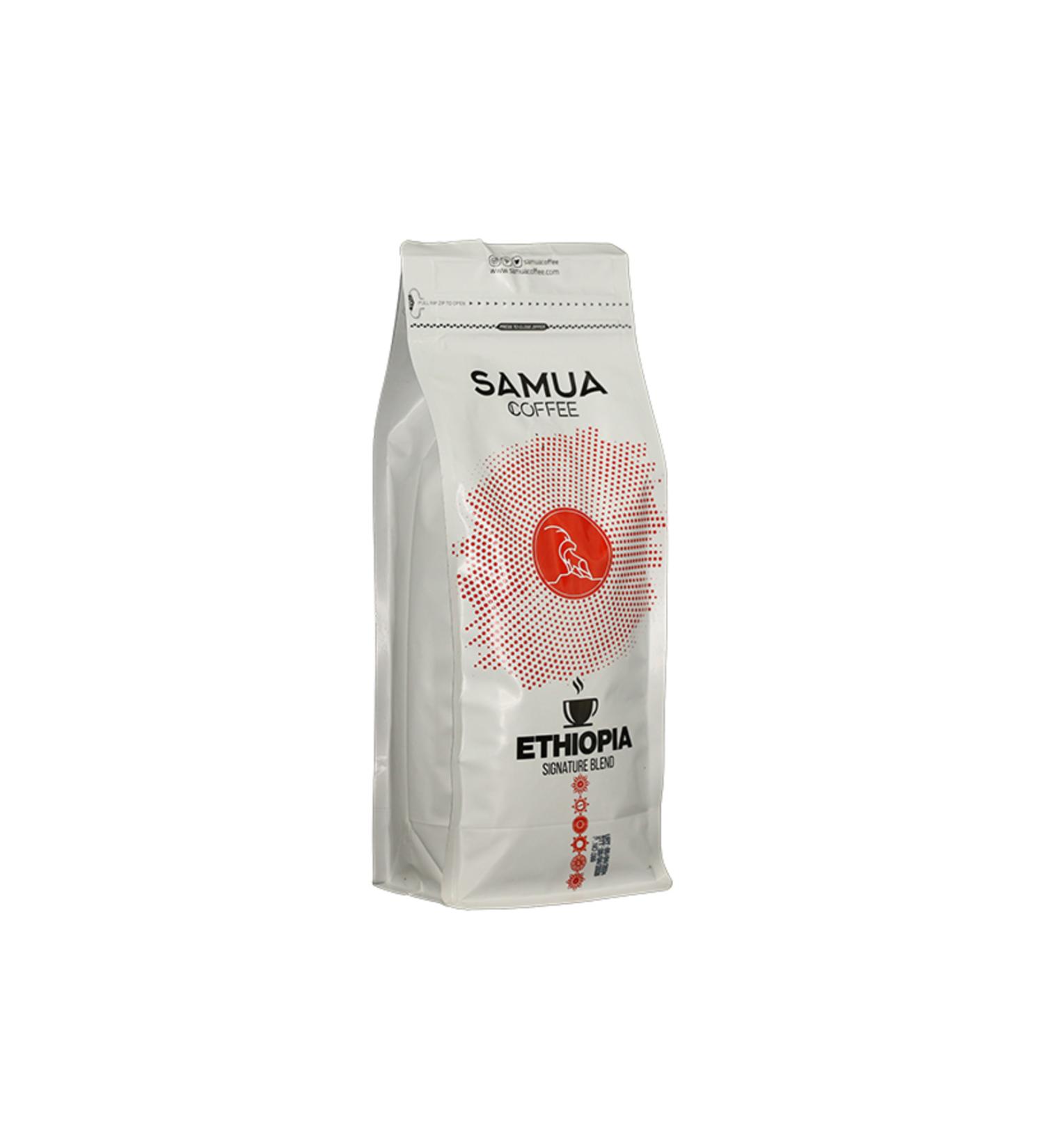 Samua Coffee Ethiopian Coffee Longberry Bean Signature Blend 1.000gr