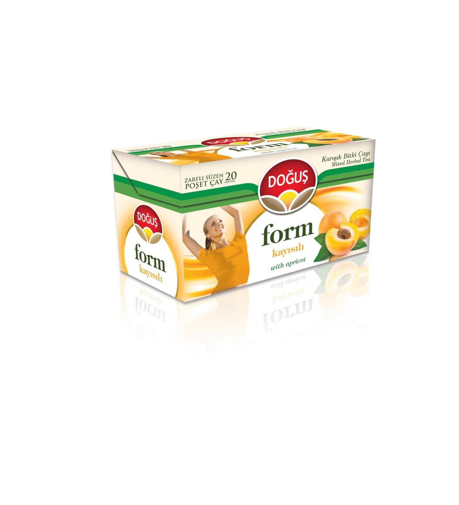 Do u Tea Do u Form Apricot Herbal Tea 20 pcs 40 gr. (6 pcs)