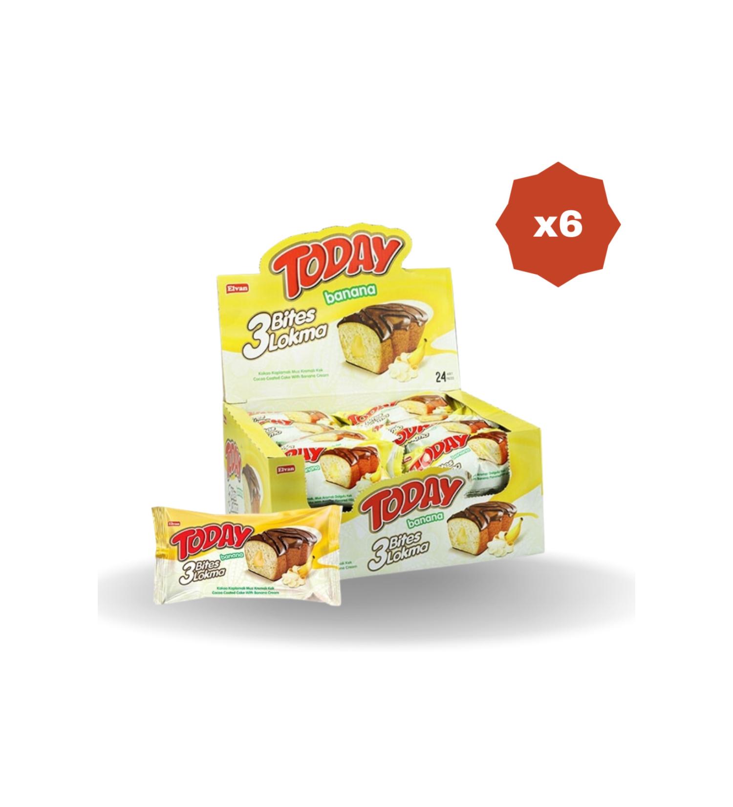 Elvan TODAY 3 B TES BANANA 40 GR 24-PIECE - (6 PACKS)