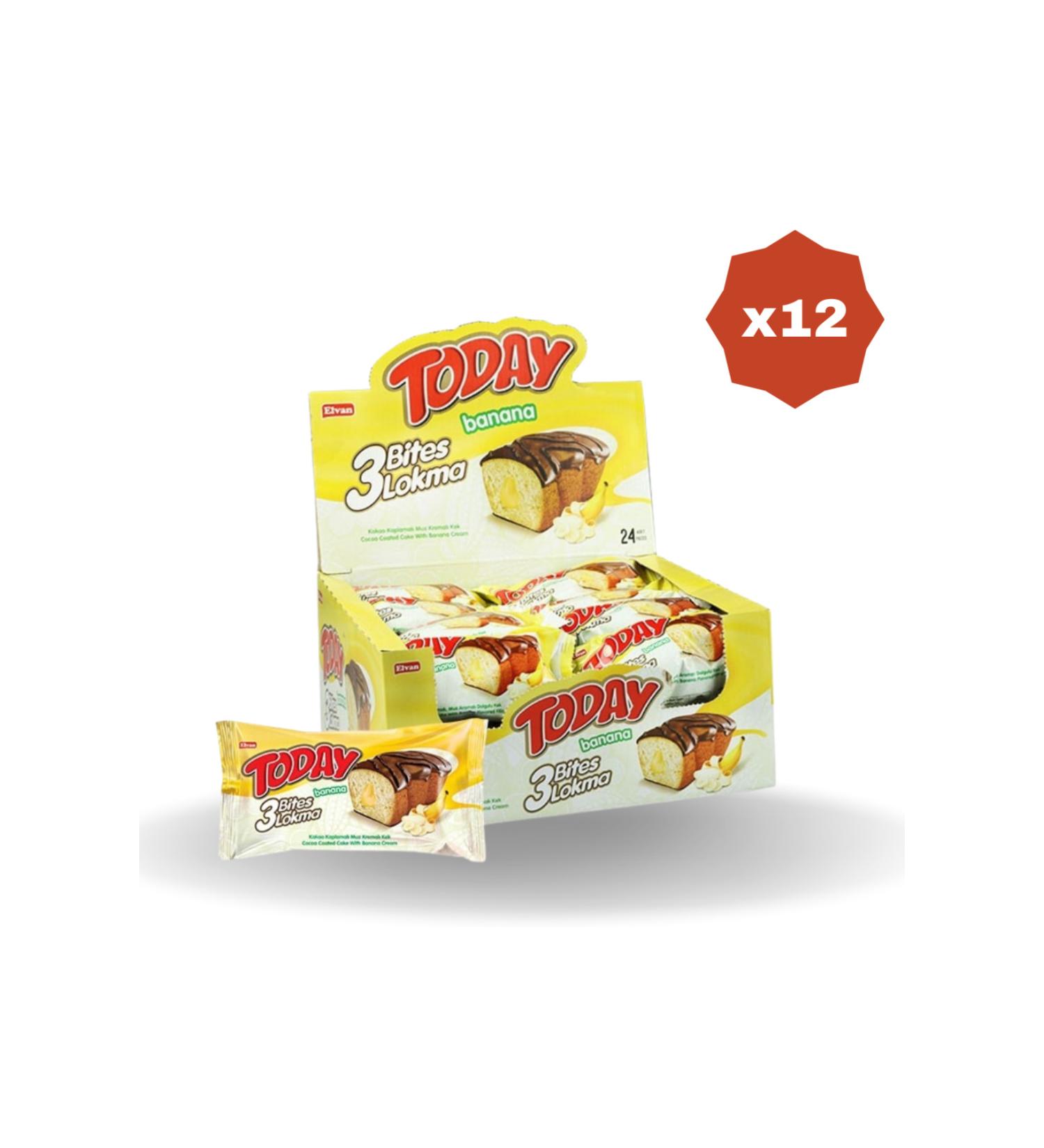 Elvan TODAY 3 B TES BANANA 40 GR 24-PIECE - (12 PACKS)
