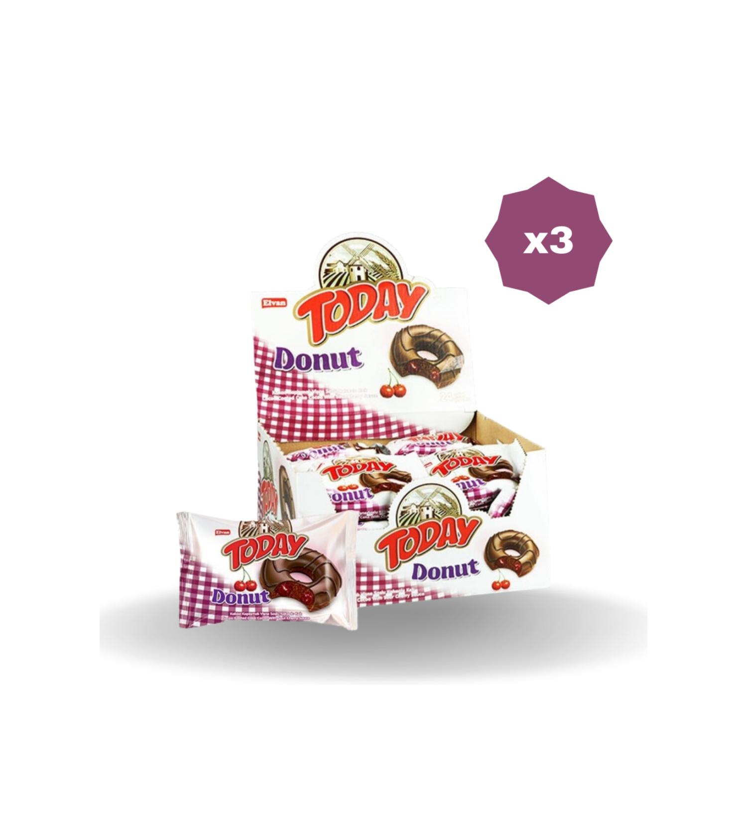 Elvan TODAY DONUT CAKE WITH CHERRY 35 GR 24-3 PACKS