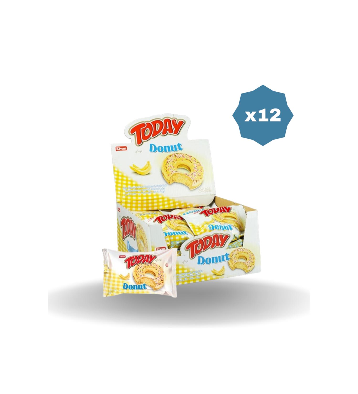 Elvan TODAY DONUT CAKE BANANA 35 GR 24-12 PACKS