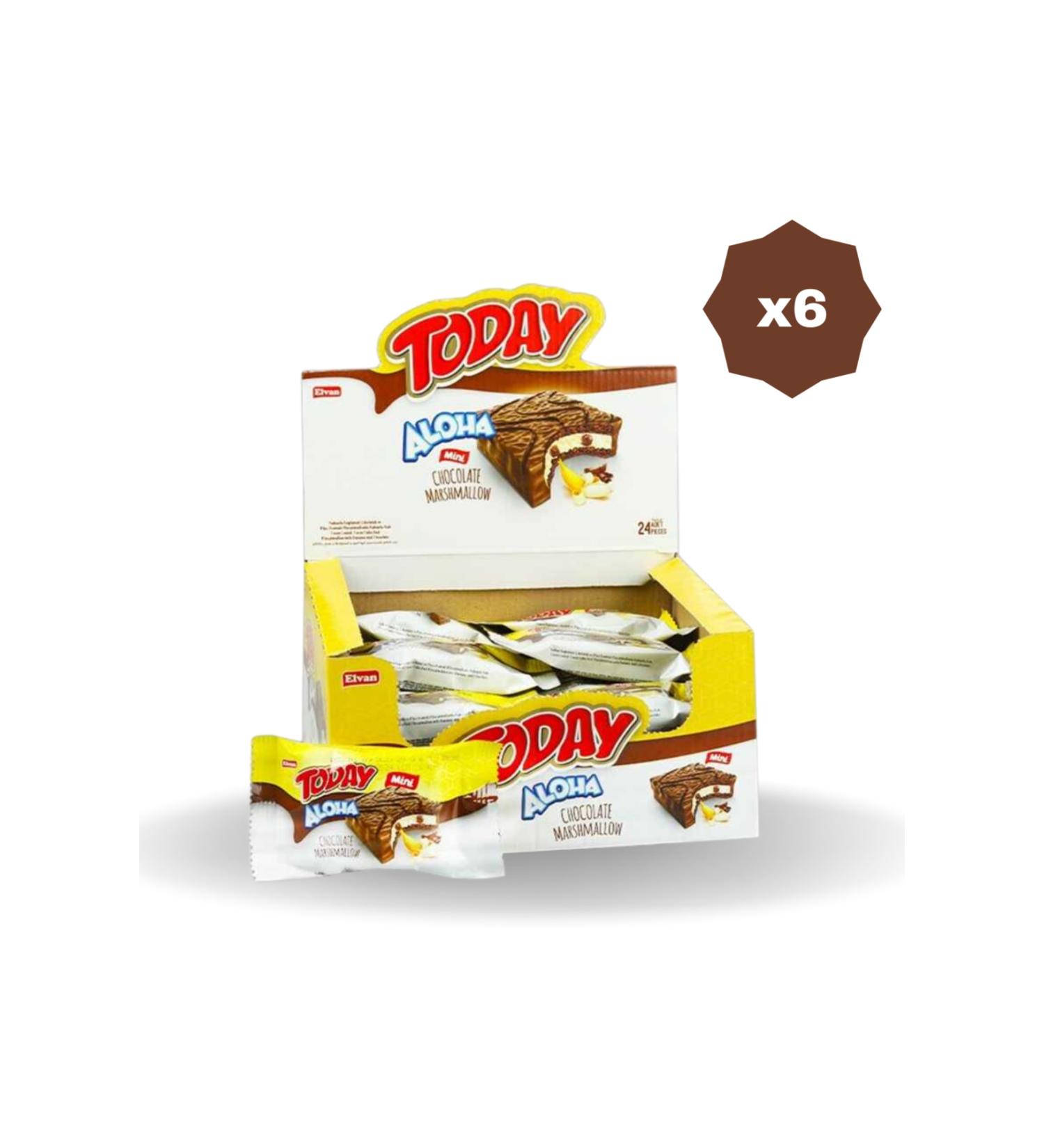 Elvan ALOHA MINI BANANA MARSHMALLOW 20 GR 24 PIECES - 6 PACKS