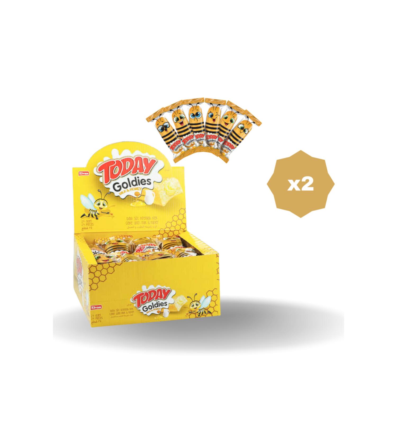 Elvan TODAY GOLDIES HONEY-MILK 35 GR 24-PIECE - (2 PACKS)
