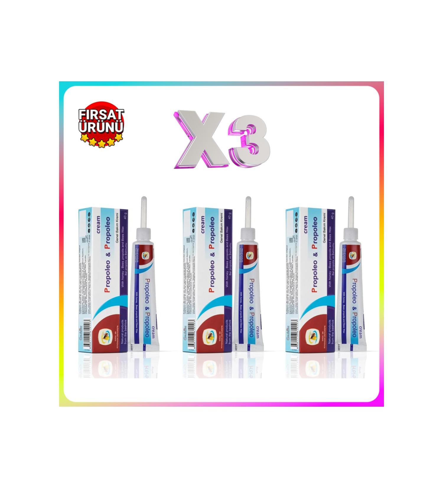 Beepharma Honey Beeswax and Propolis Extract Cream 40g X3