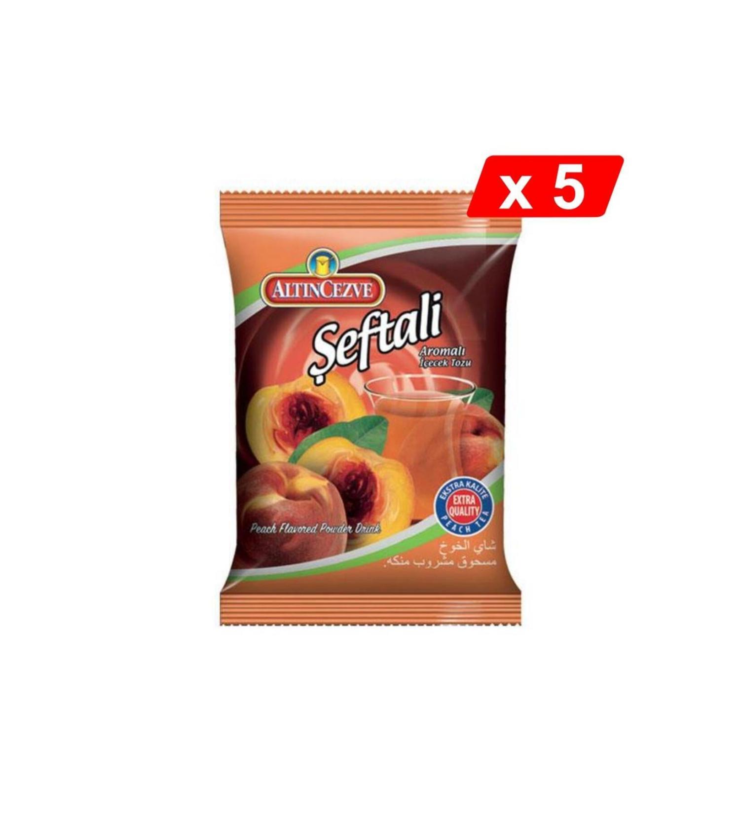 Alt ncezve Peach Flavored Drink Powder 250 Gr - 5-PACK