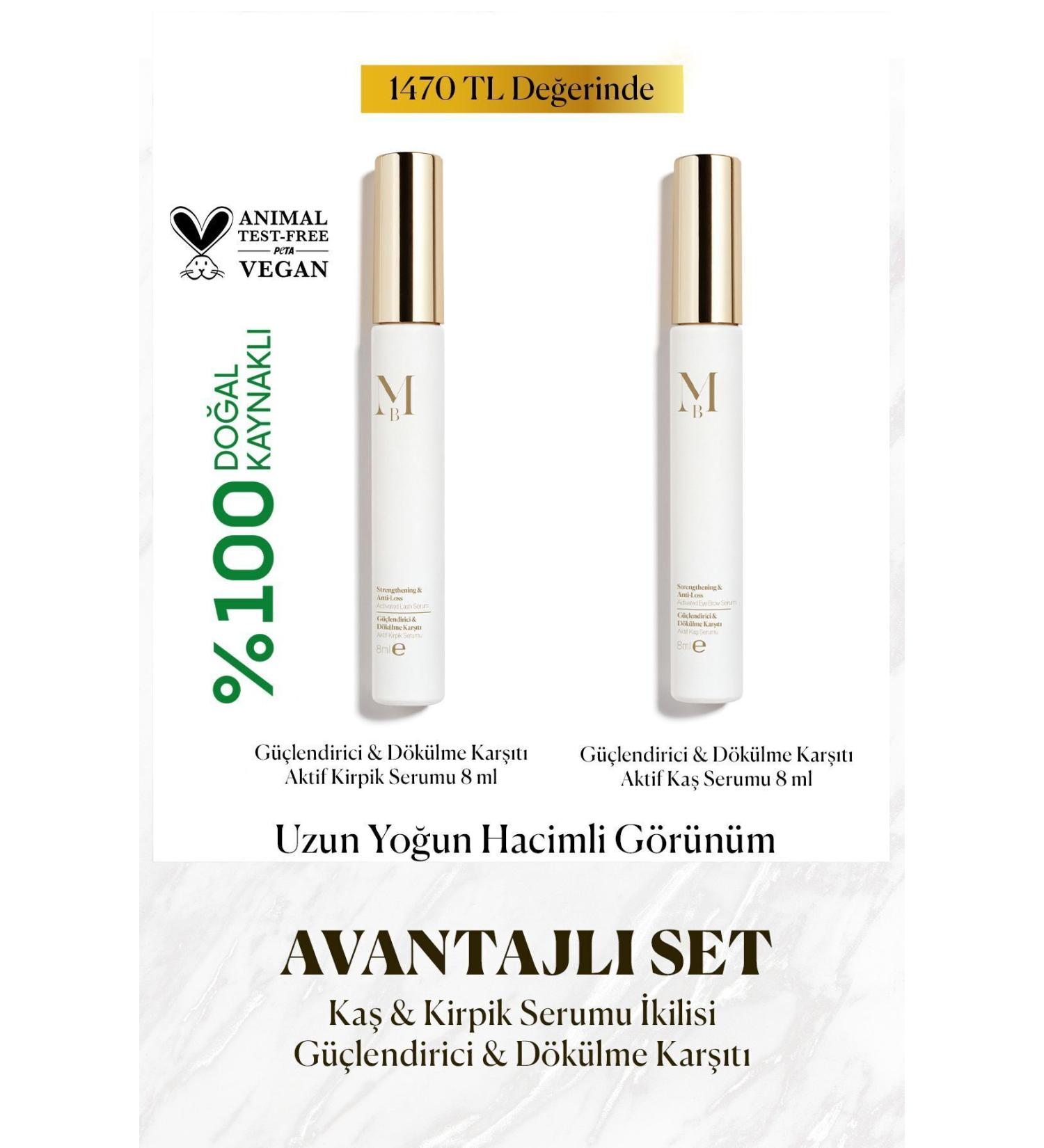 M SBAH E Strengthening & Anti-Loss Active Eyebrow Eyelash Serum Set - Buy Online on GoSupps.com