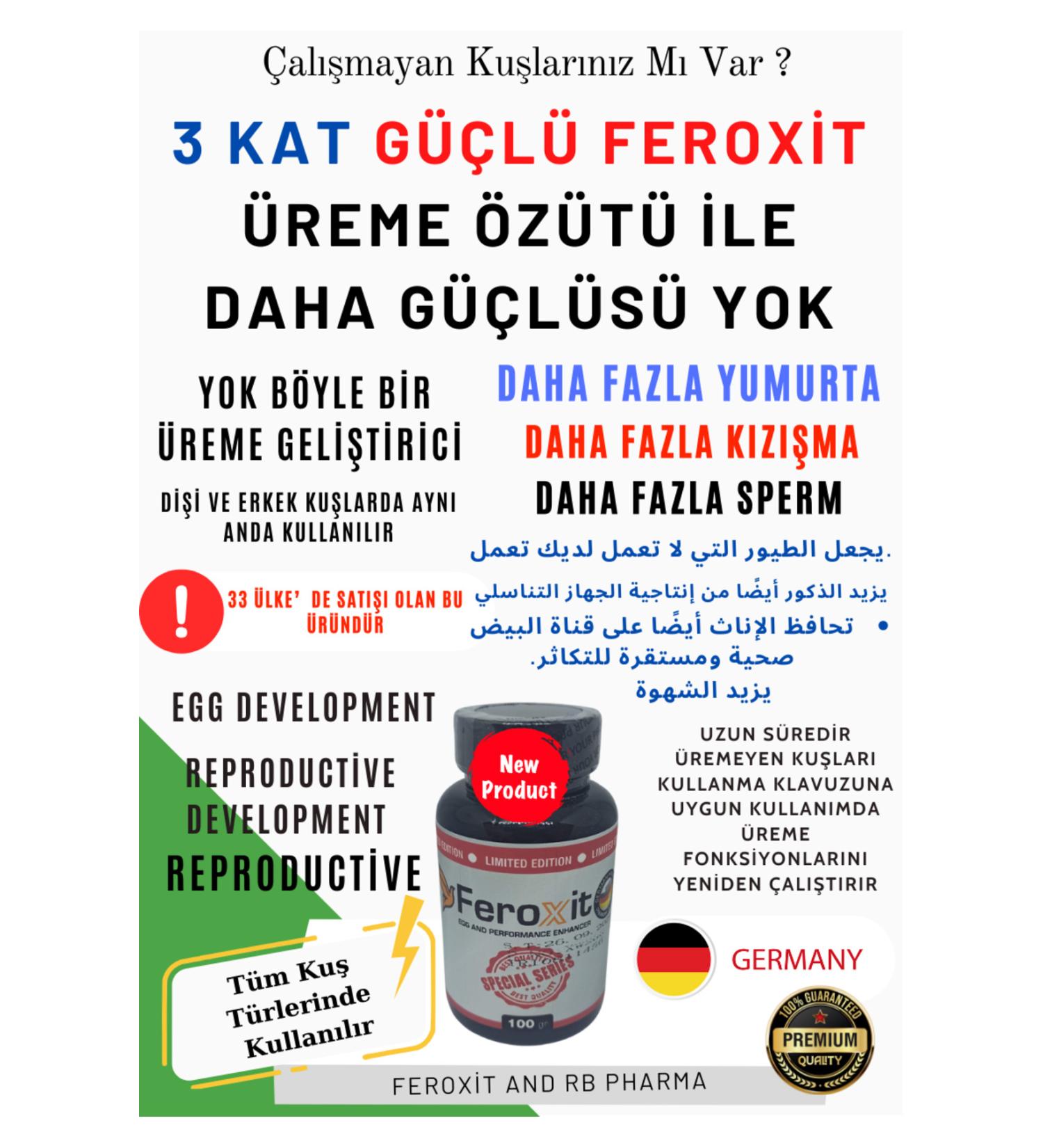 FEROXIT Special Series Reproduction 100 gr (There is no better) Very Powerful Heater Production Booster Vitamin E - Buy Online on GoSupps.com