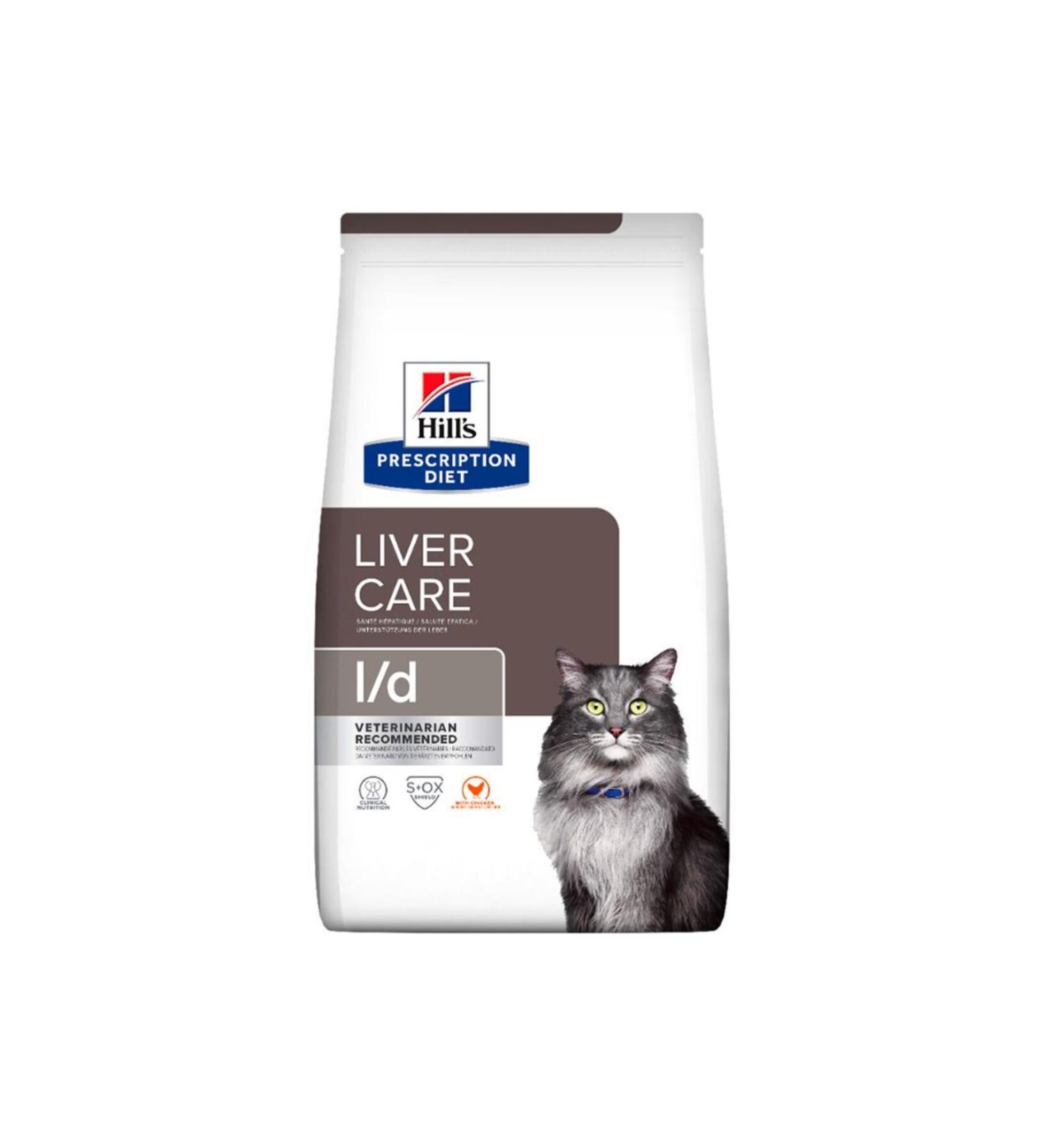 Hill's Hills Prescription Diet L/D Liver Care Chicken Cat Dry Food 1.5 kg (stt:07/2025) - Petshopundan