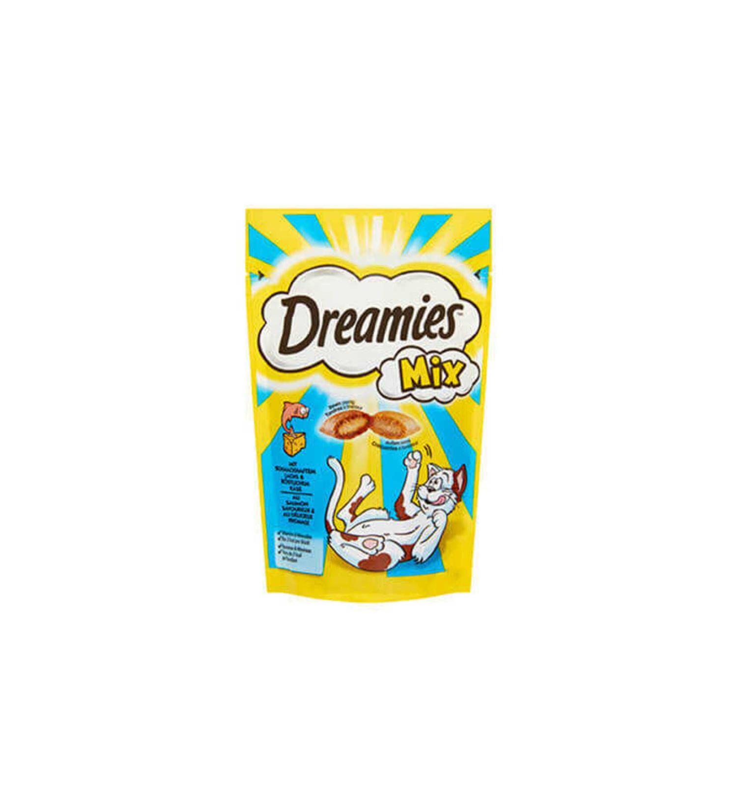 Dreamies Salmon Cheese Cat Reward Food 60 Gr. - Petshopundan