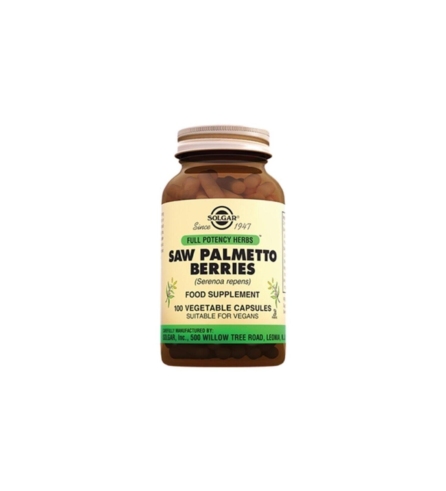 Solgar Saw Palmetto 520 mg 100 capsules - Buy Online on GoSupps.com