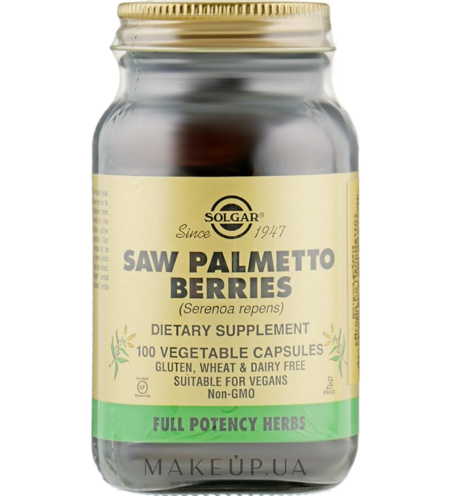 Solgar Saw Palmetto Berries 100 Performance 5235698785245 - Buy Online on GoSupps.com