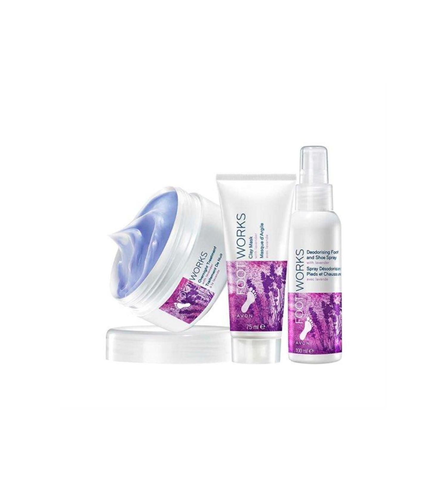 Avon Footworks Lavender Foot Care Set