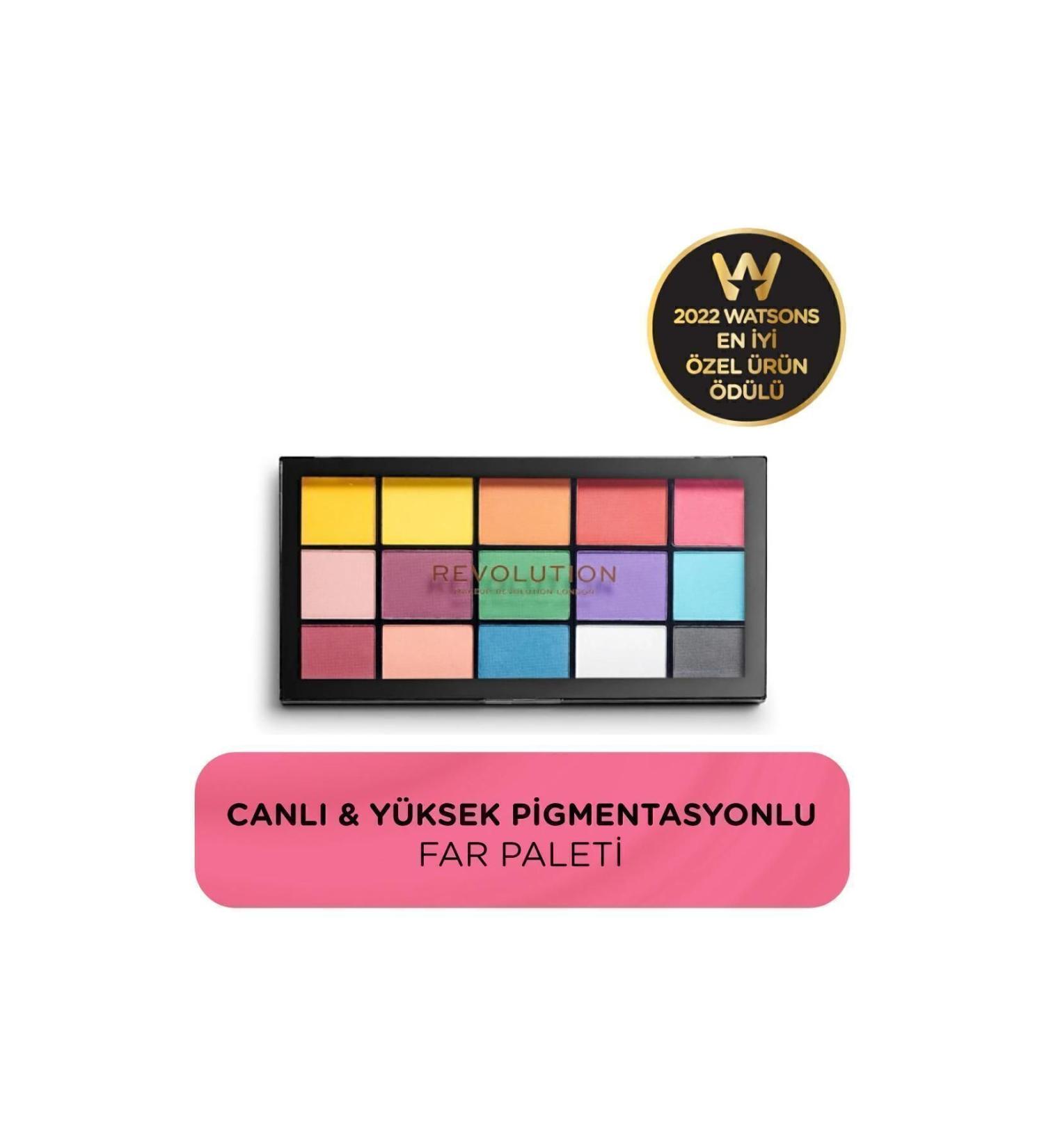 Revolution Vivid and highly pigmented Palette with Long-Lasting Effect Rich Pigmented Formula ESUB19