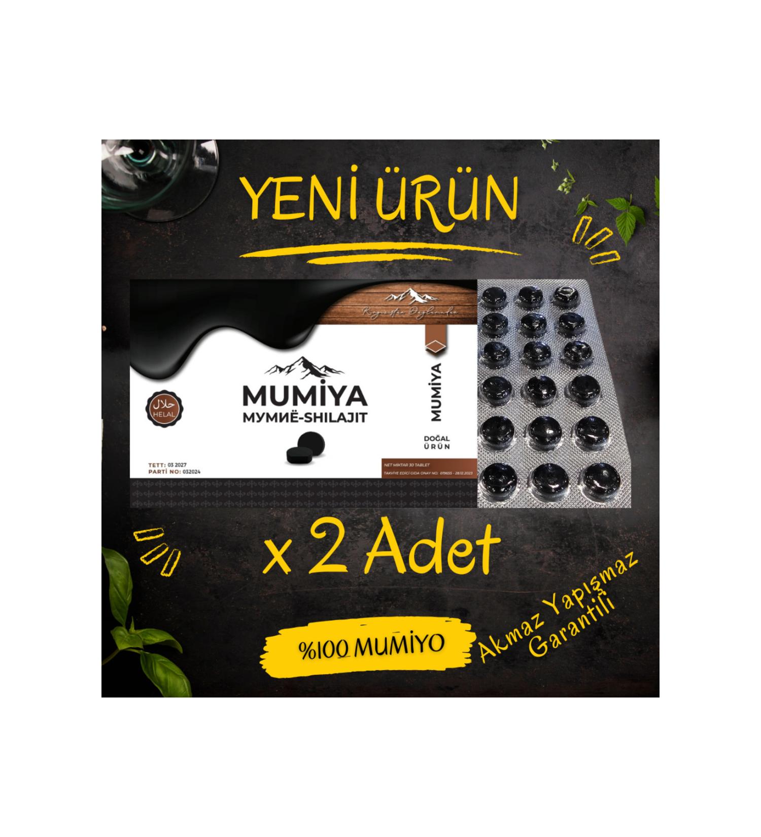 mumiya Mumiyo Tablet 30 Tablets (HALAL CERTIFIED) 2 Pieces