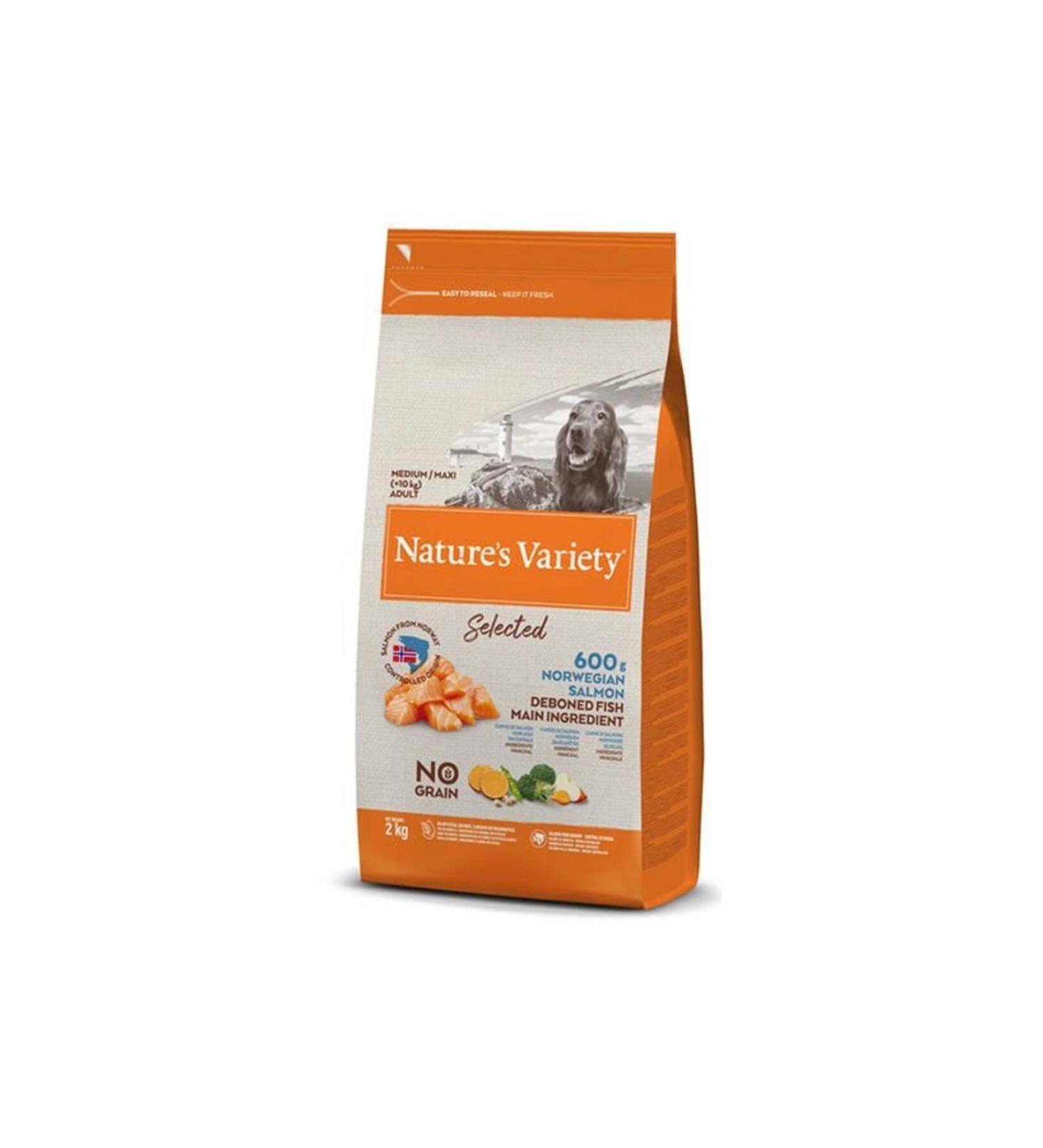 NATURES VARIETY Natures Variety Norwegian Salmon Medium and Large Breed Adult Dog Food 2 Kg - Petshopundan