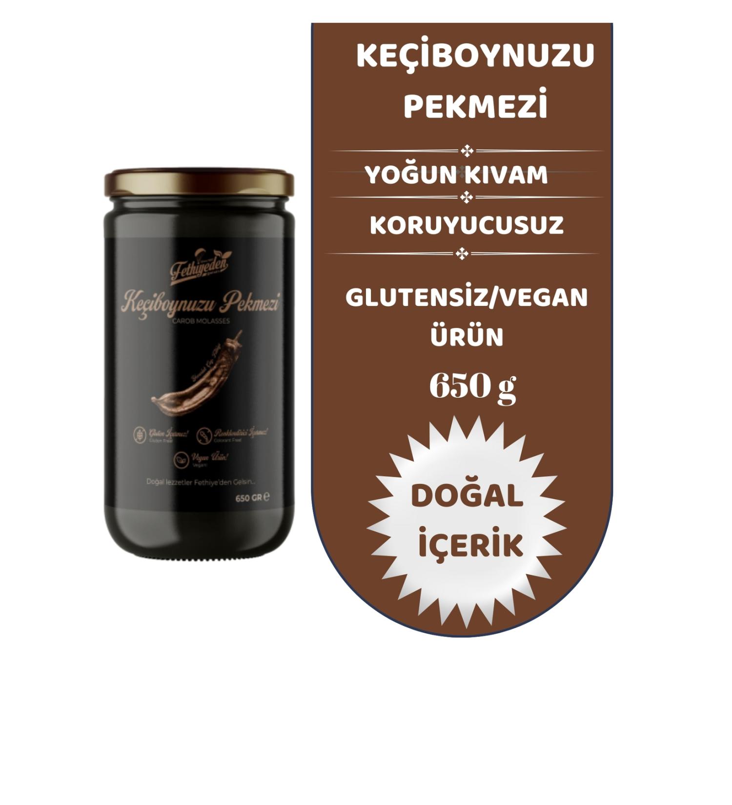 HAND MADE From Fethiye Natural Additive-Free and Organic Carob Molasses 650gr