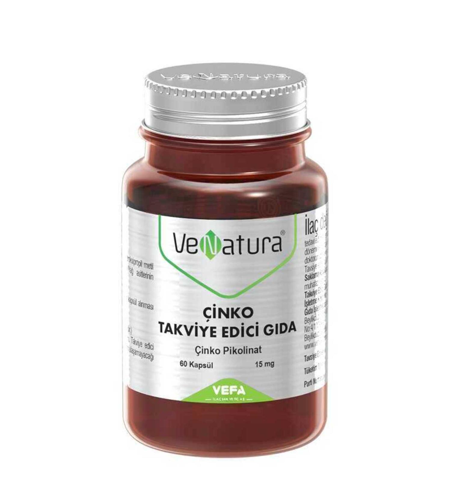 Venatura Zinc 15 Mg 60 Capsules