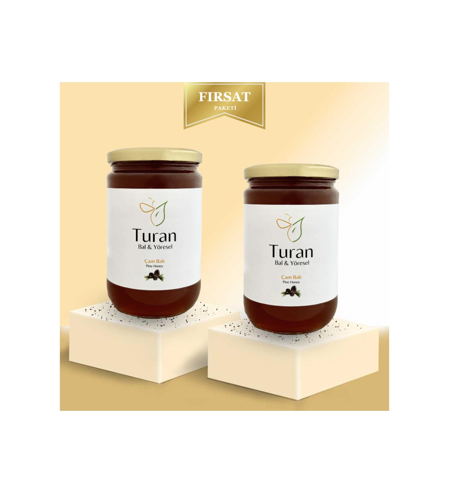 Turan Honey & Local Pine Honey - Double Set 850g