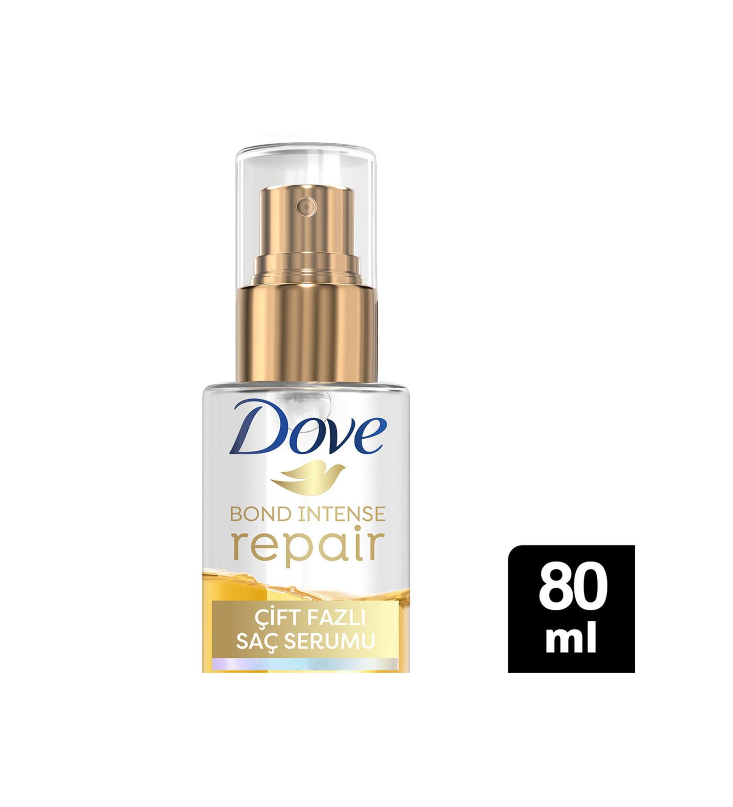 Dove Dual Phase Hair Serum Bond Intense Repair Peptide Complex 80 ml - Buy Online on GoSupps.com