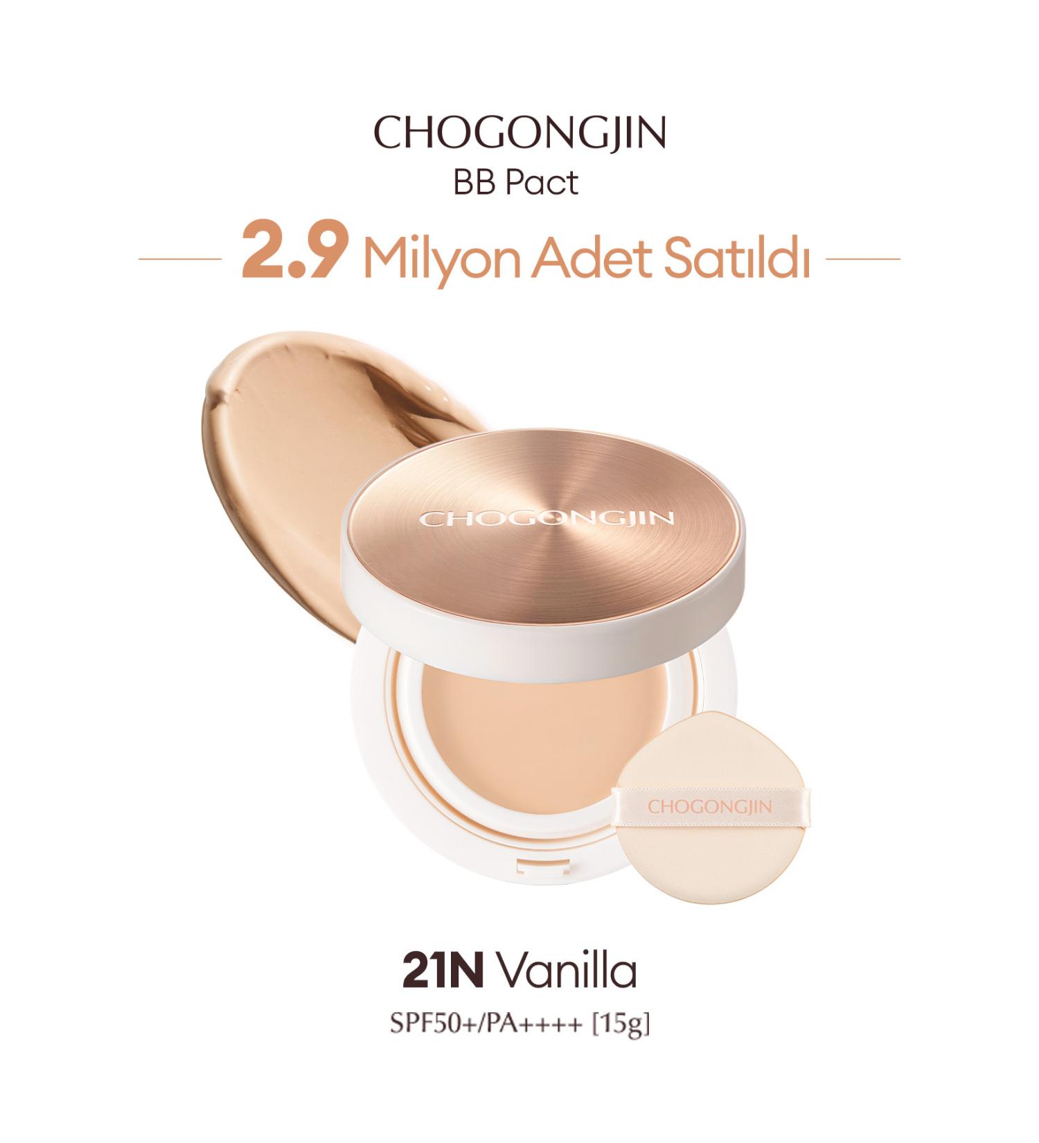 Missha Anti-Aging Care and Intensive Coverage Cream BB CHOGONGJIN BB Pact (21N) SPF50+/PA++++ - Buy Online on GoSupps.com