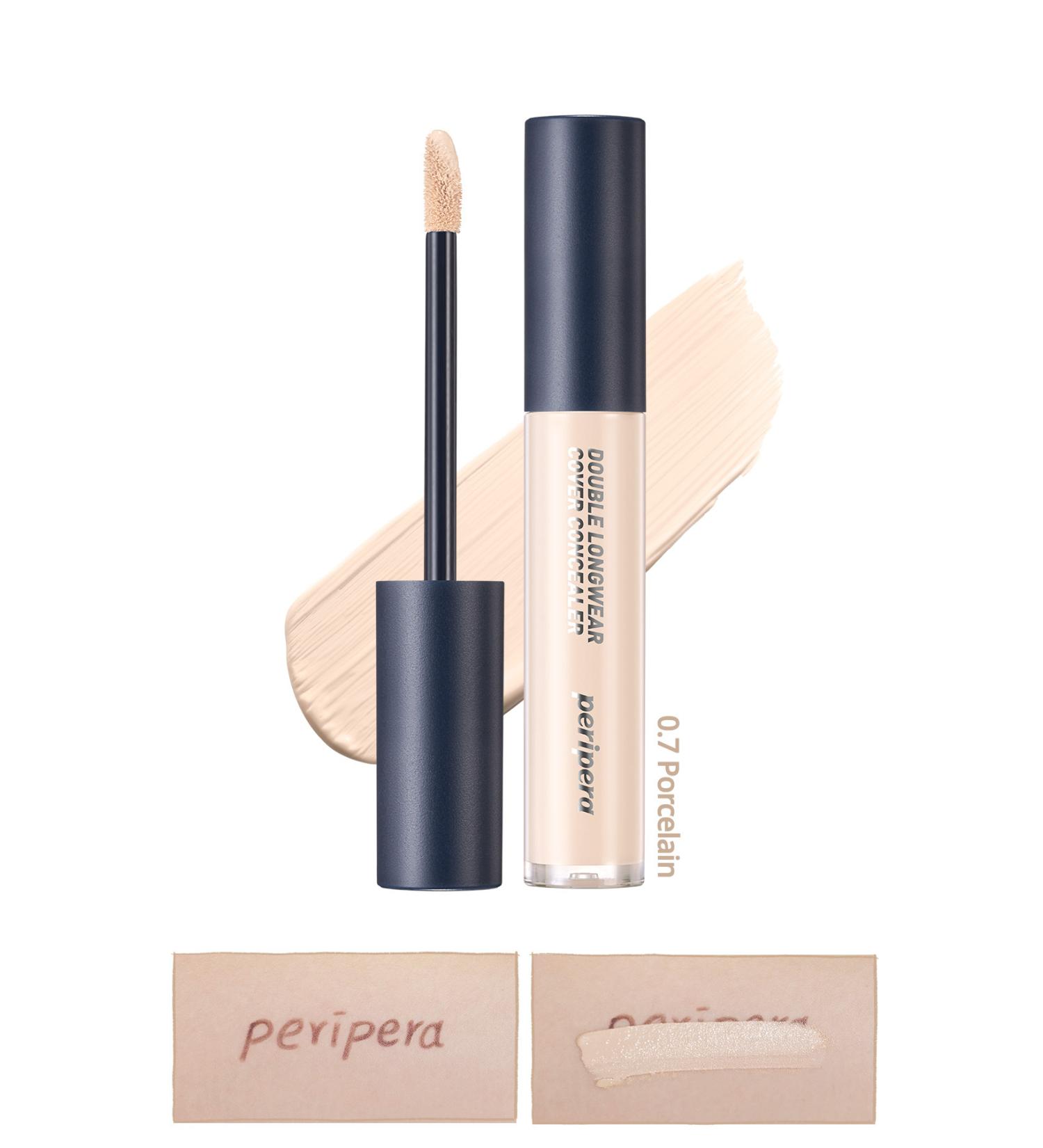 PERIPERA Lightweight All Day High Coverage Peripera Double Longwear Cover Concealer (#07 Porcelain) - Buy Online on GoSupps.com