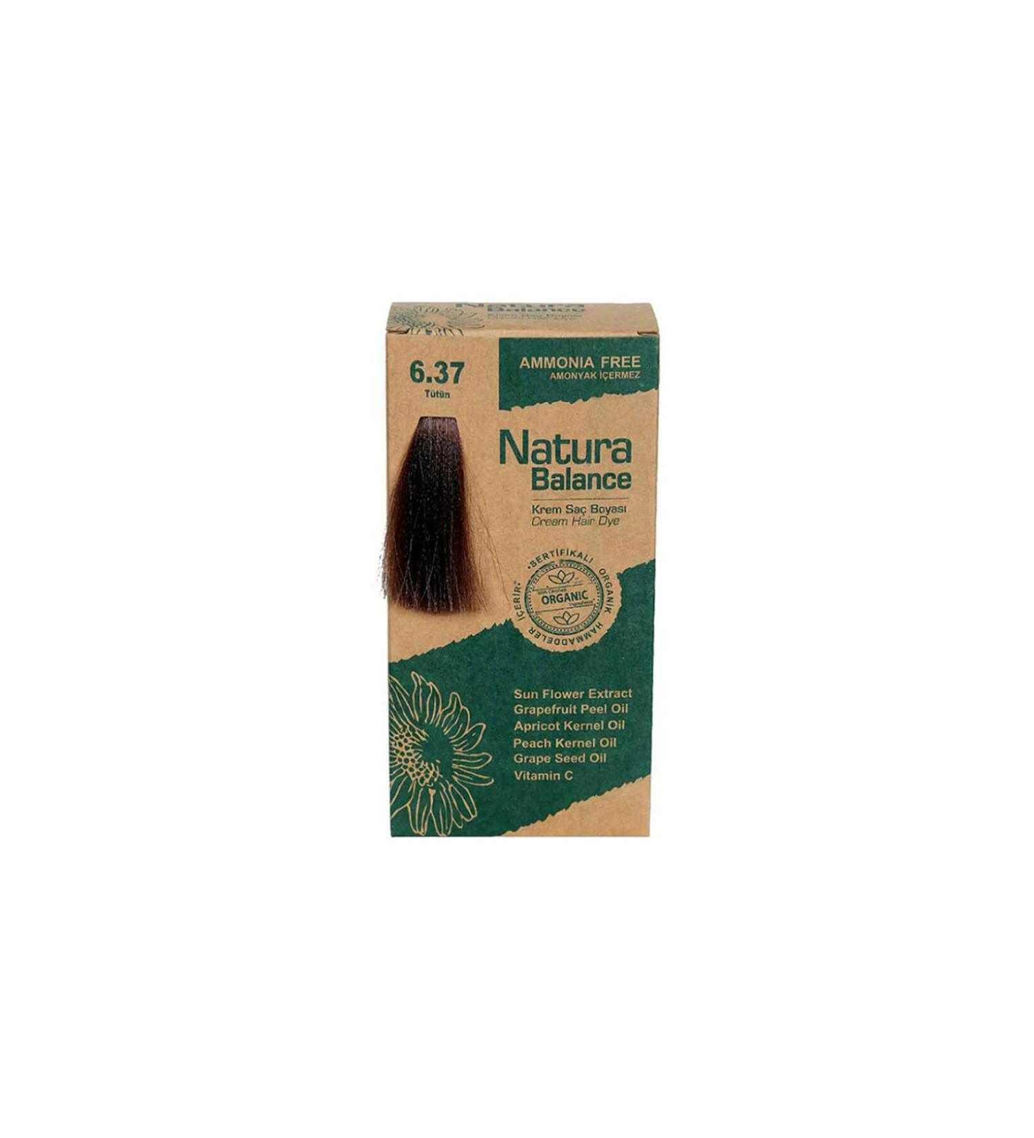 NATURABALANCE Hair Dye - Organic Certified Tobacco 6.37 8699367128049