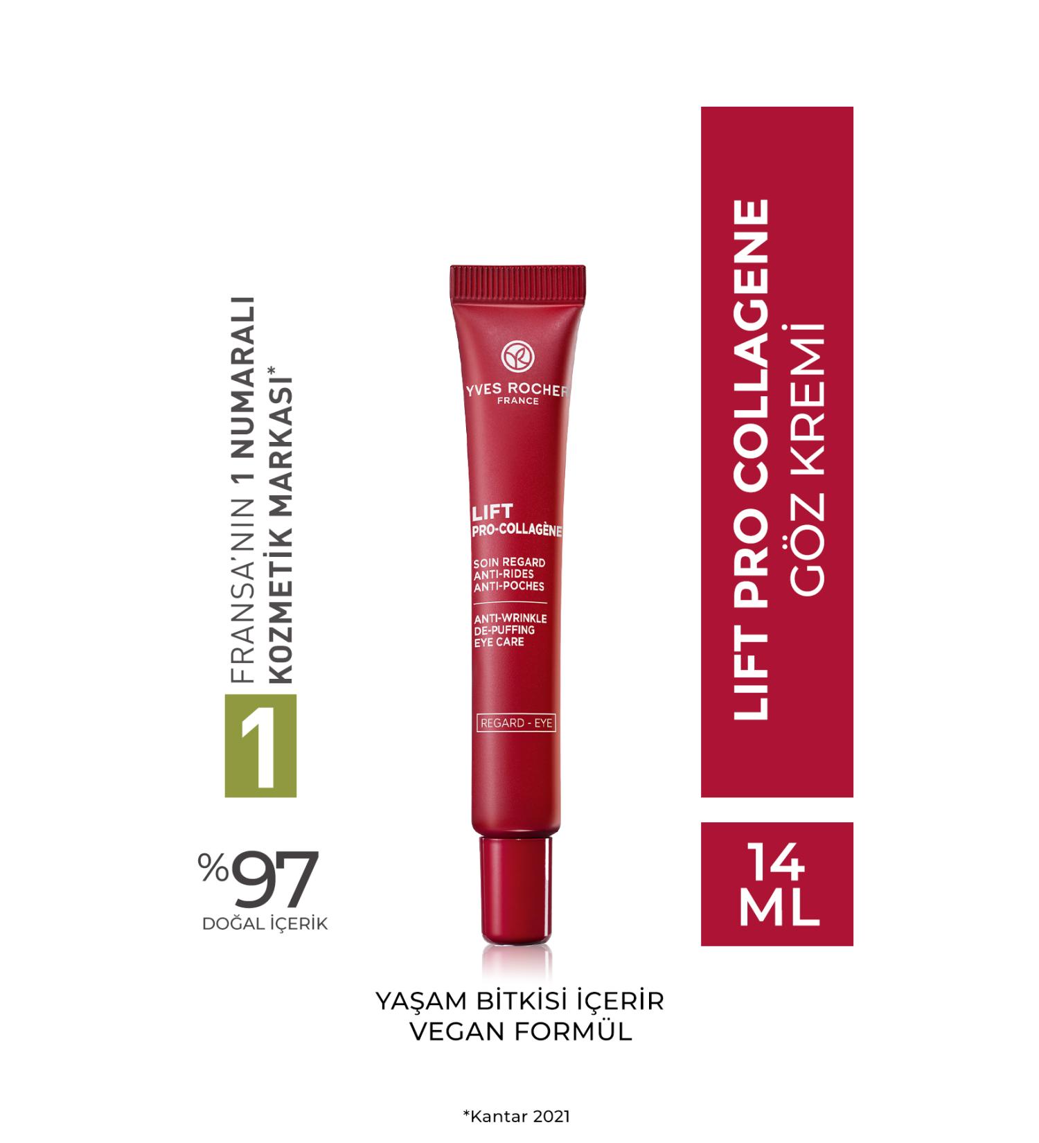 Yves Rocher Eye Cream-Firming Plumping Herbal Collagen and Hyaluronic Care/ Lift Pro Collagene-520