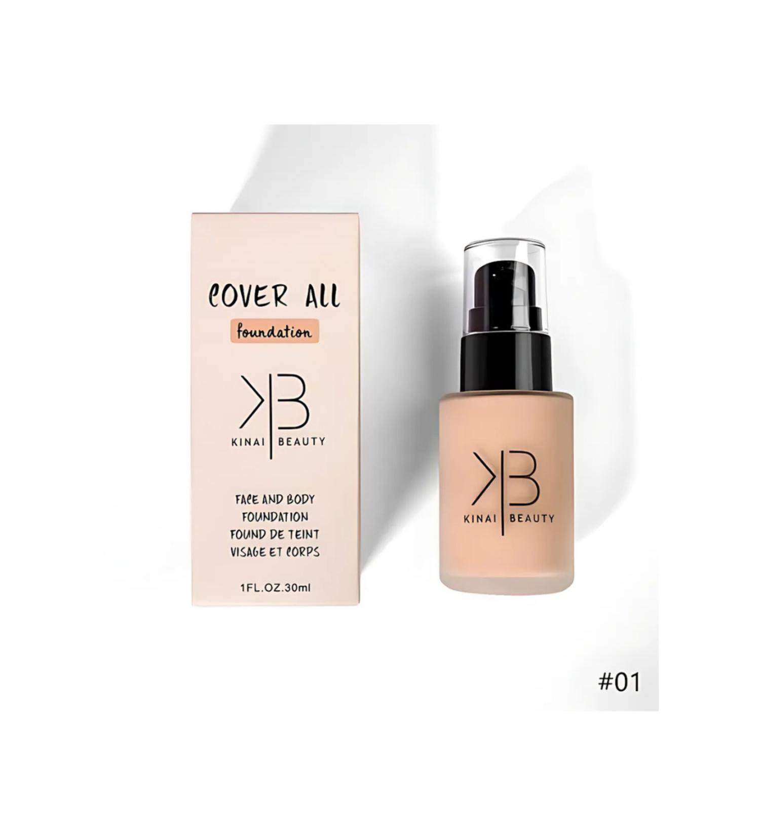 Kinai Beauty Cover All Foundation - Warm Nude (30ml)
