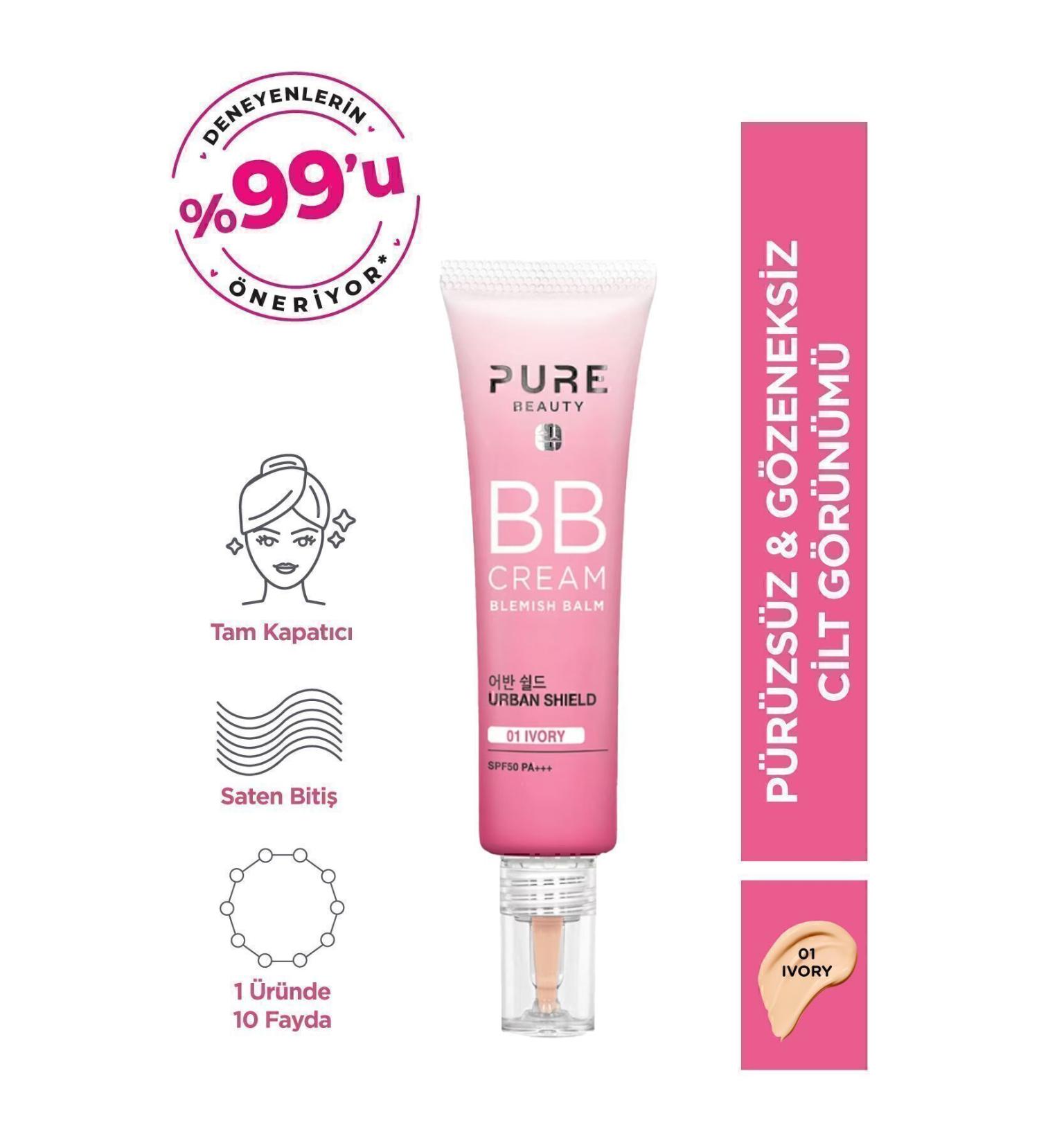 PURE BEAUTY Cc Cream Spf50 Equalizes Skin Tone and Provides Brightness to the Skin Pa Natural 30 ml MMCZ347 - Buy Online on GoSupps.com