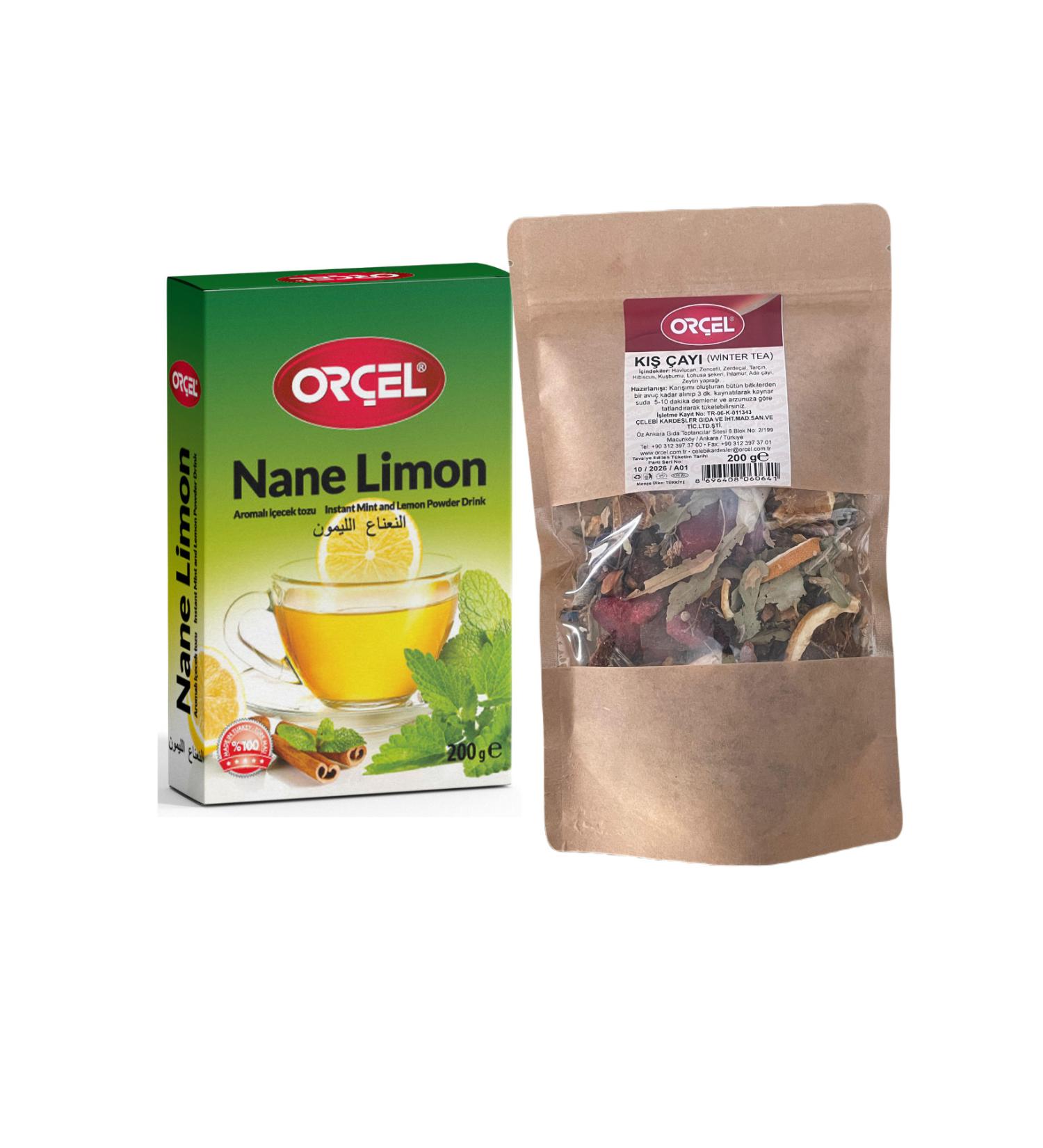 OR EL Winter Tea 200gr. Mixed Roots and Herbs + Mint Lemon 200gr.