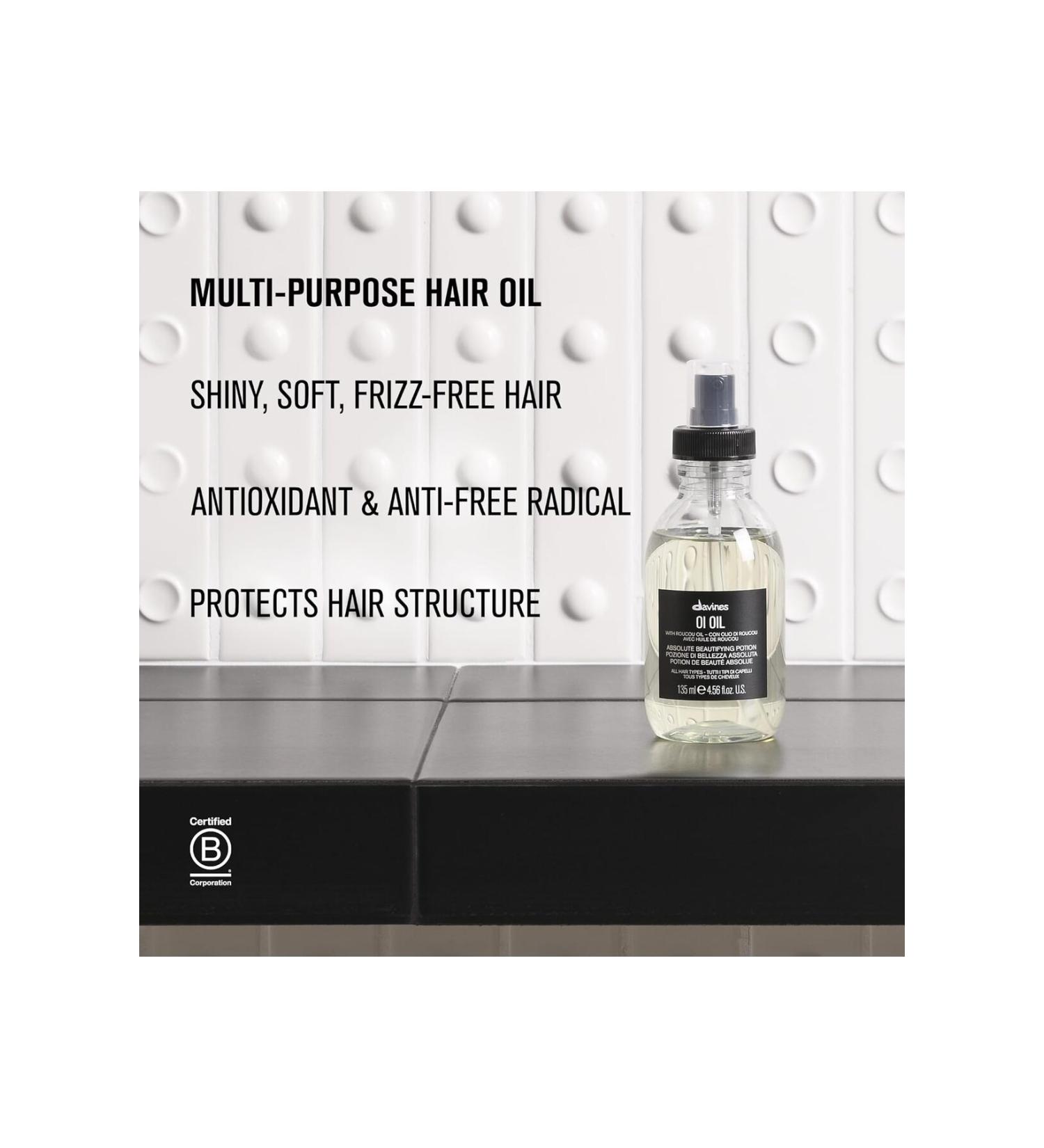 Davines OI Oil Beta Carotene Rich Multi-Soft Softening Hair Oil 4.56 fl.oz. BEAUTYSECRETSQ10