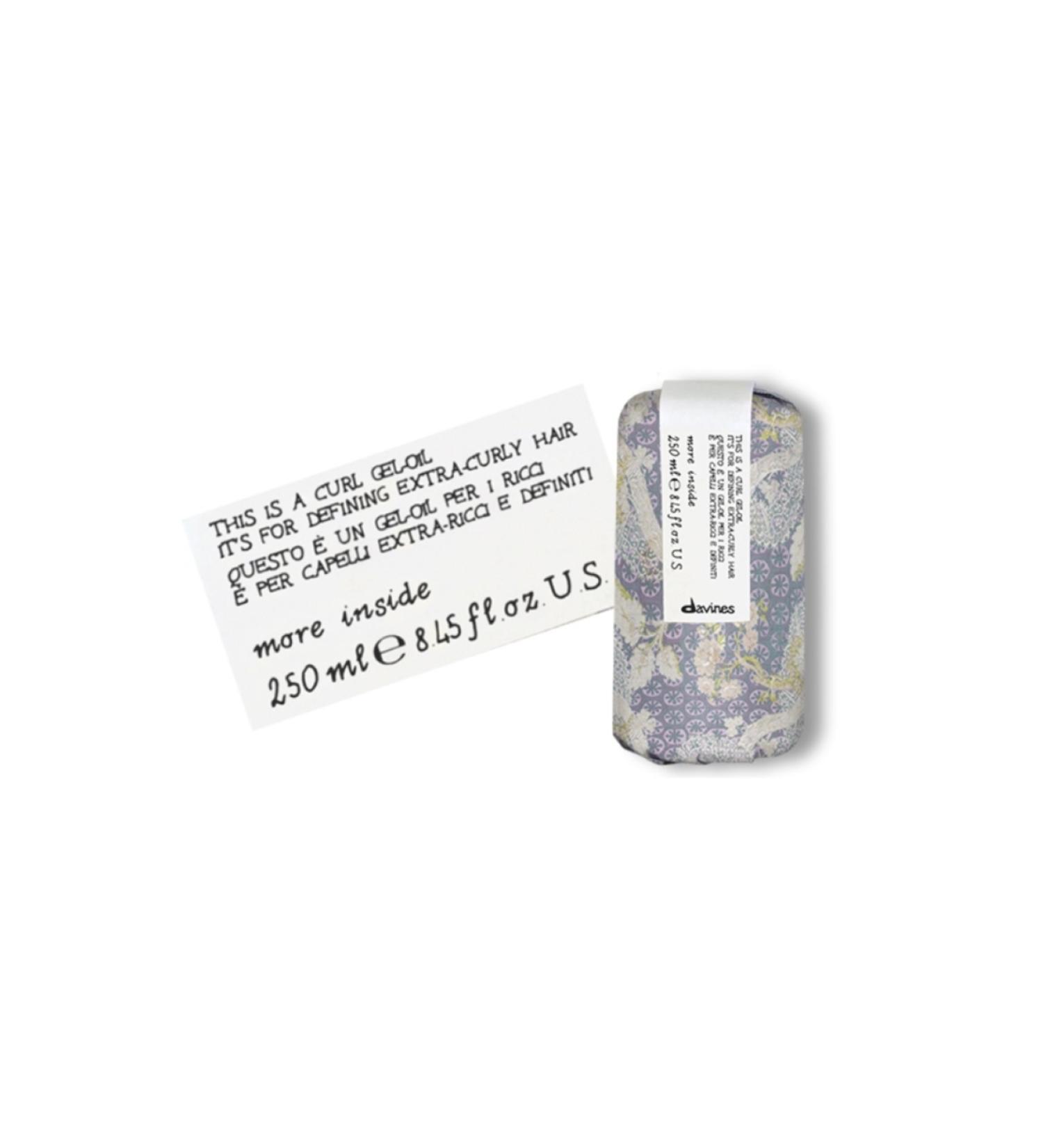 Davines Hair Shine Softening Hair Oil: Curl Gel Oil 250 ml